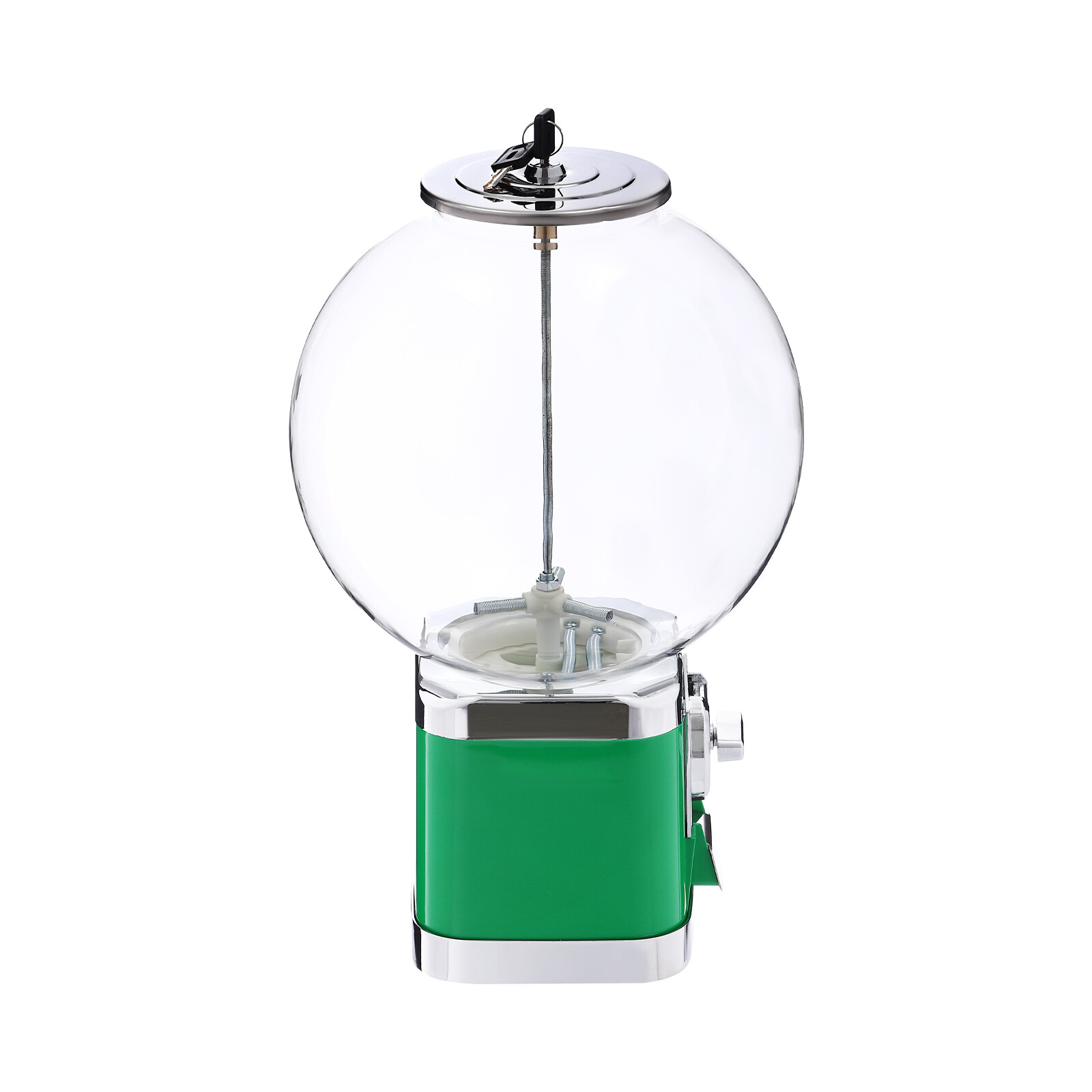 Gumball Machine With Coin Bank – Green Vintage Bubble Gum Candy Dispenser USA