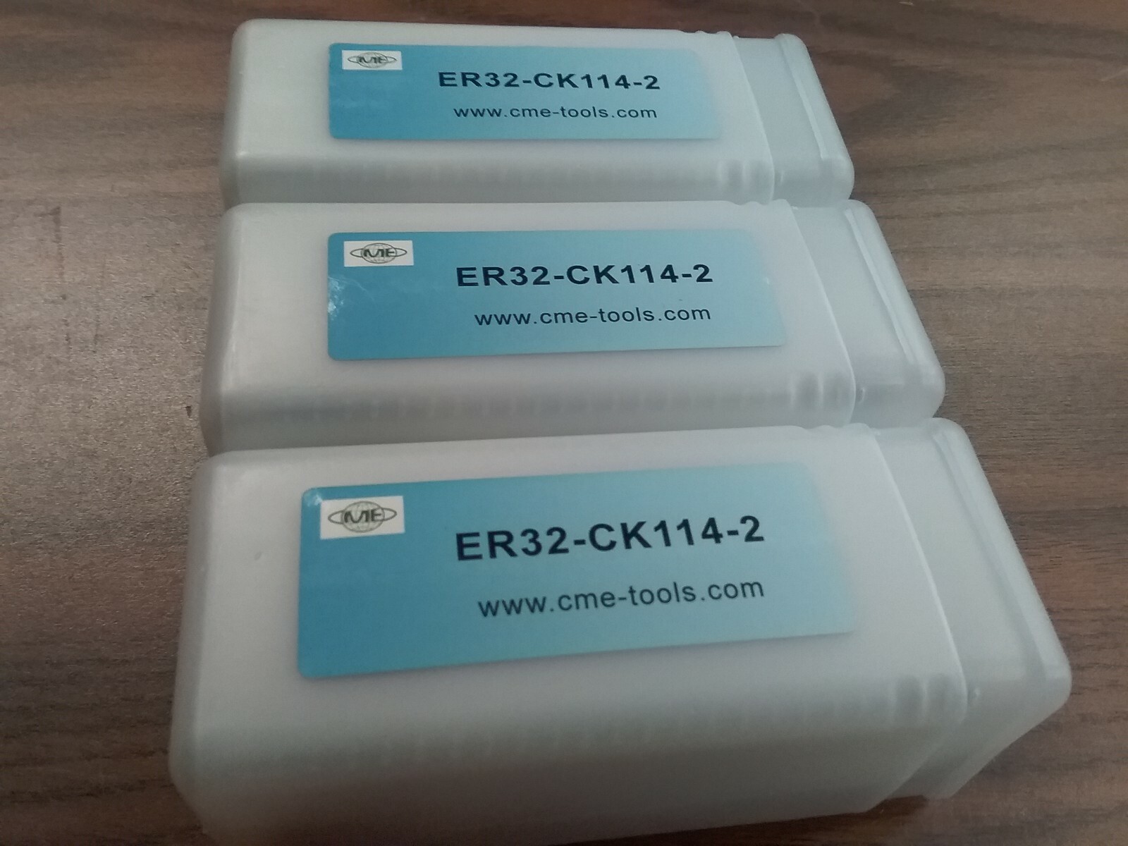 3pcs ER32 COLLET CHUCKS 1-1/4″X2″ STRAIGHT SHANK stub #ER32-CK114-2- new