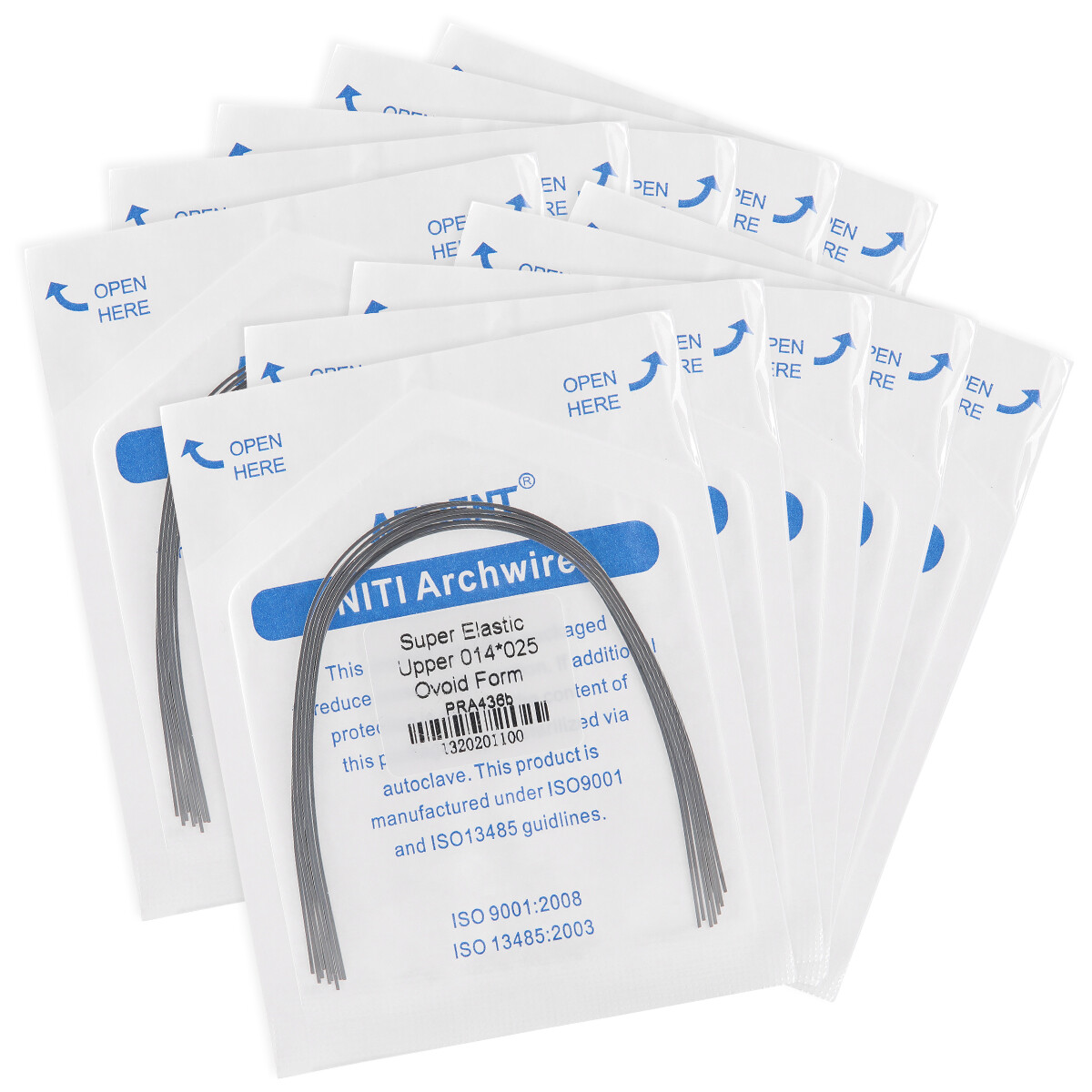 AZDENT Dental Ortho Super Elastic Rectangular Arch Wire Niti Ovoid upper/Lower