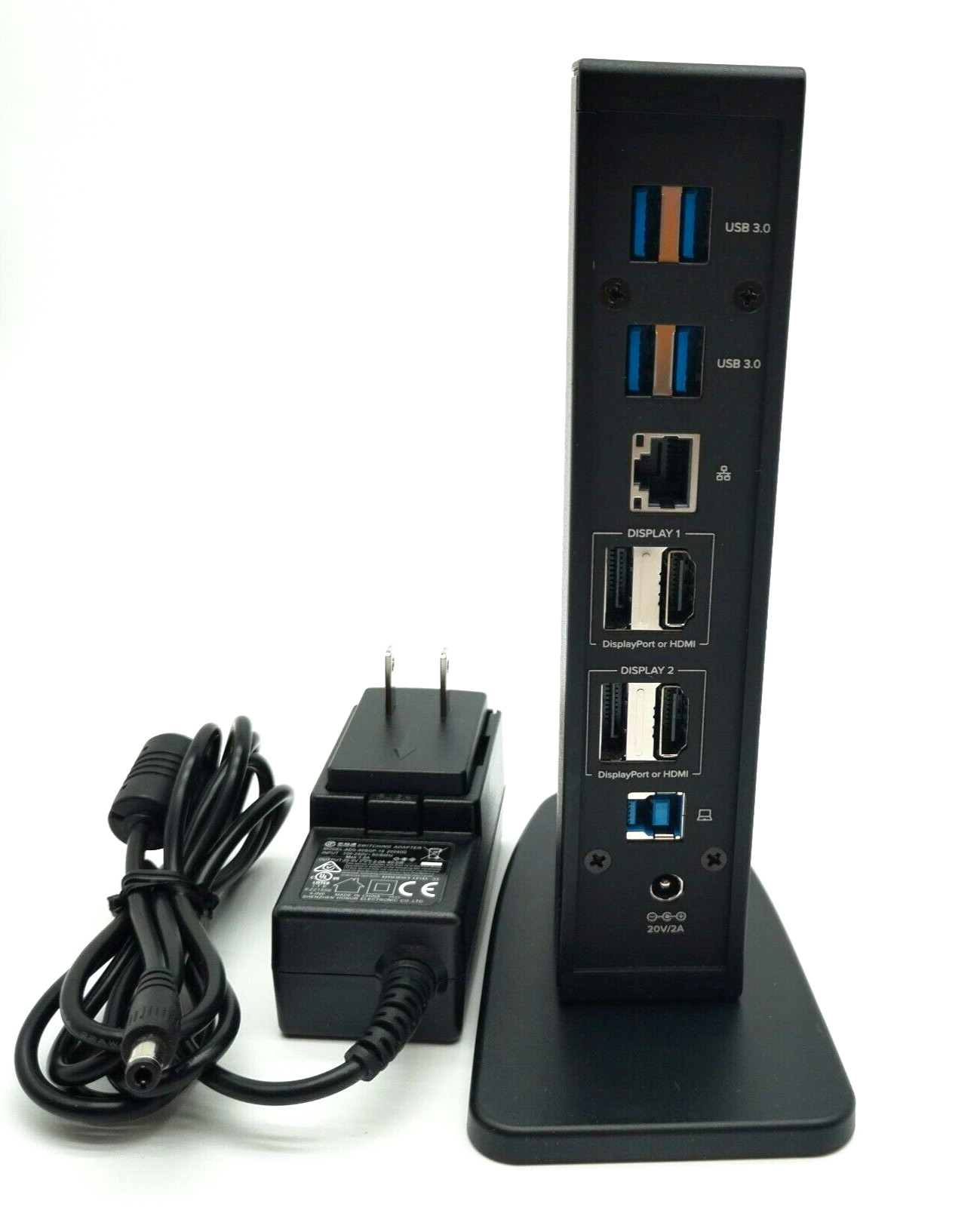 PLUGABLE UD-6950Z USB 3.0 AND USB-C Dual 4K DISPLAY DOCKING STATION w  ADAPTER