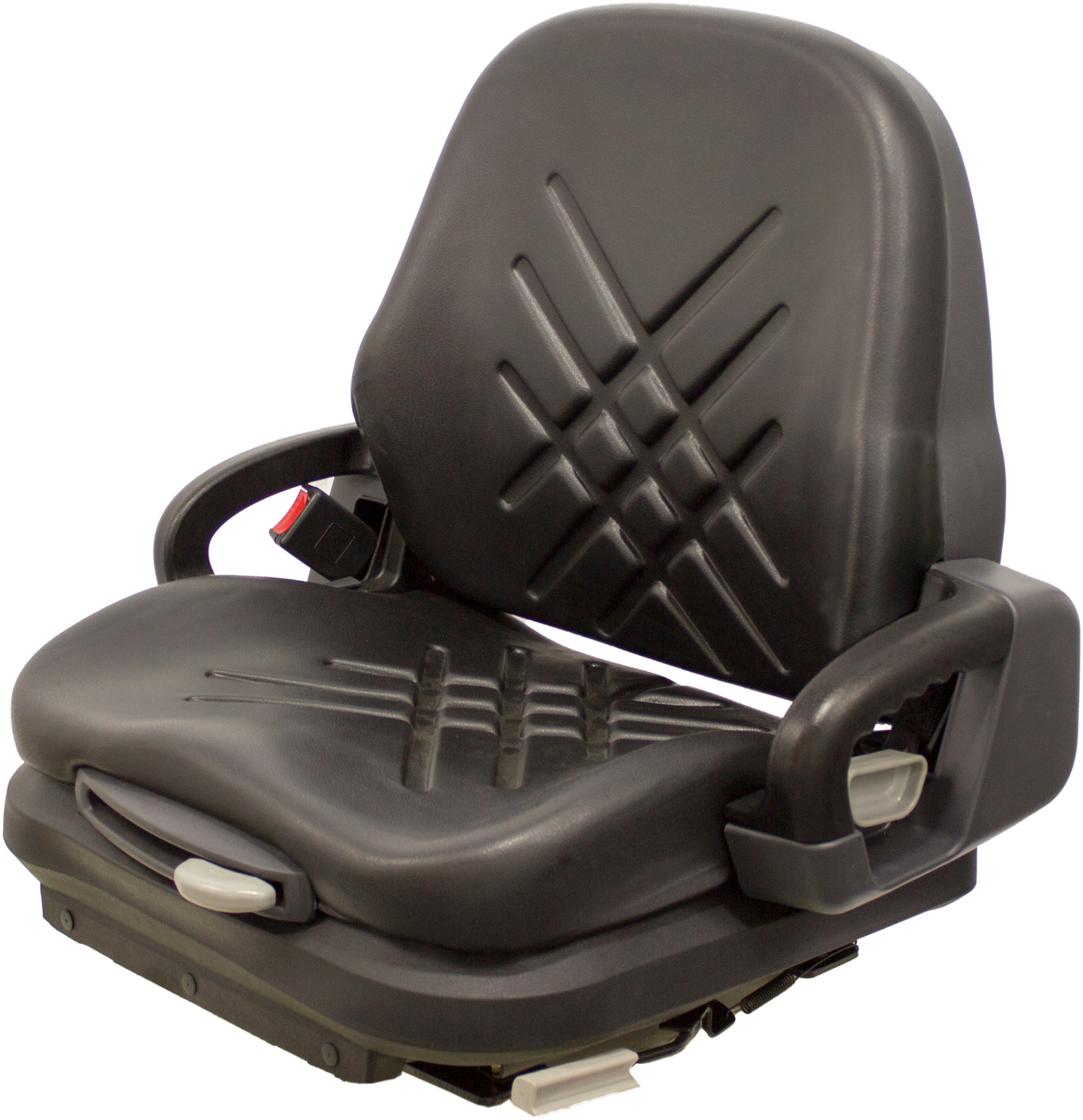 Universal Black Vinyl Forklift Suspension Seat fits Doosan etc
