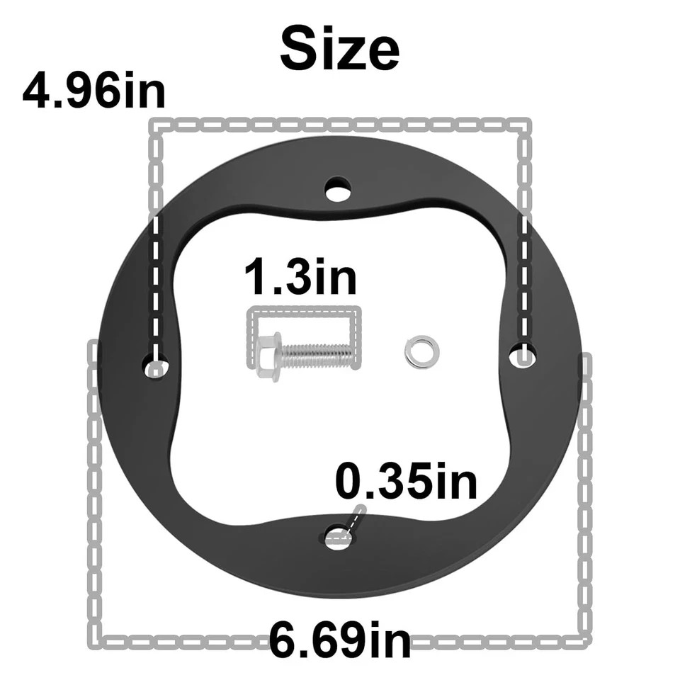 3PCS Deck Spindle Reinforcement Repair Rings with Bolts Fit for MTD Cub Cadet Mo