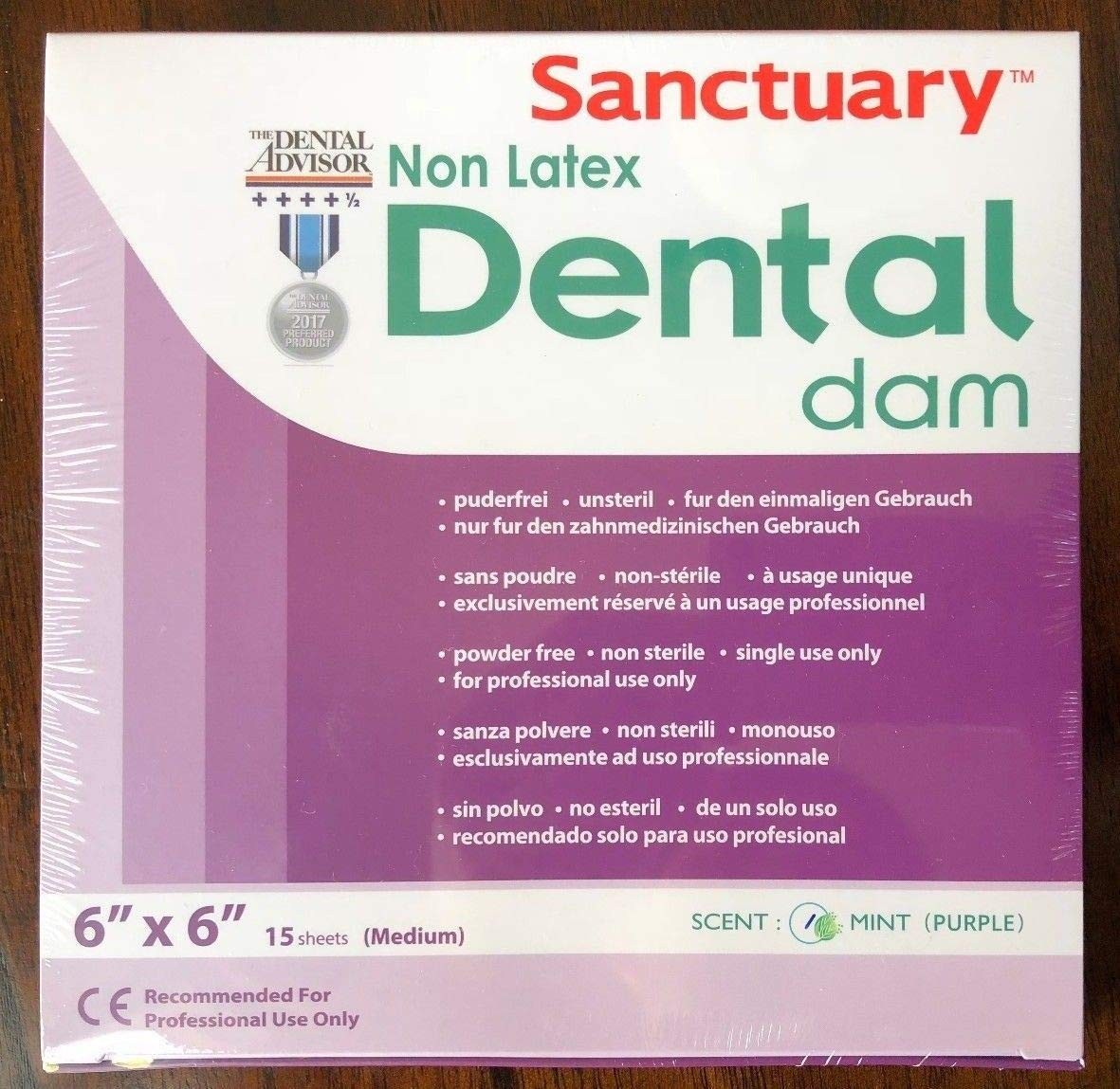 (MADE IN MALAYSIA) LATEX FREE PACK OF 15 Rubber Dental Dam, Non-Latex, Medium…