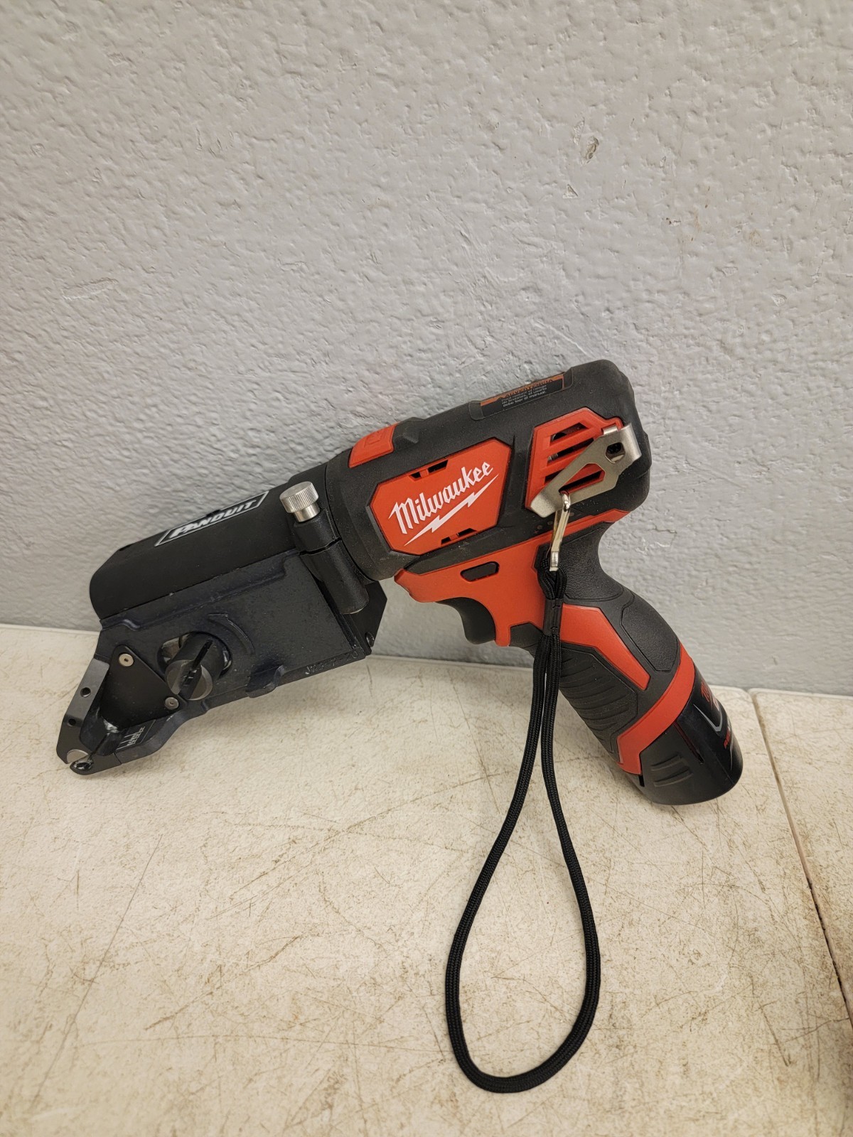 PANDUIT Cordless Cable Tie Tool: Milwaukee M12, 0.63 in Max. Cable Tie Wd Mint