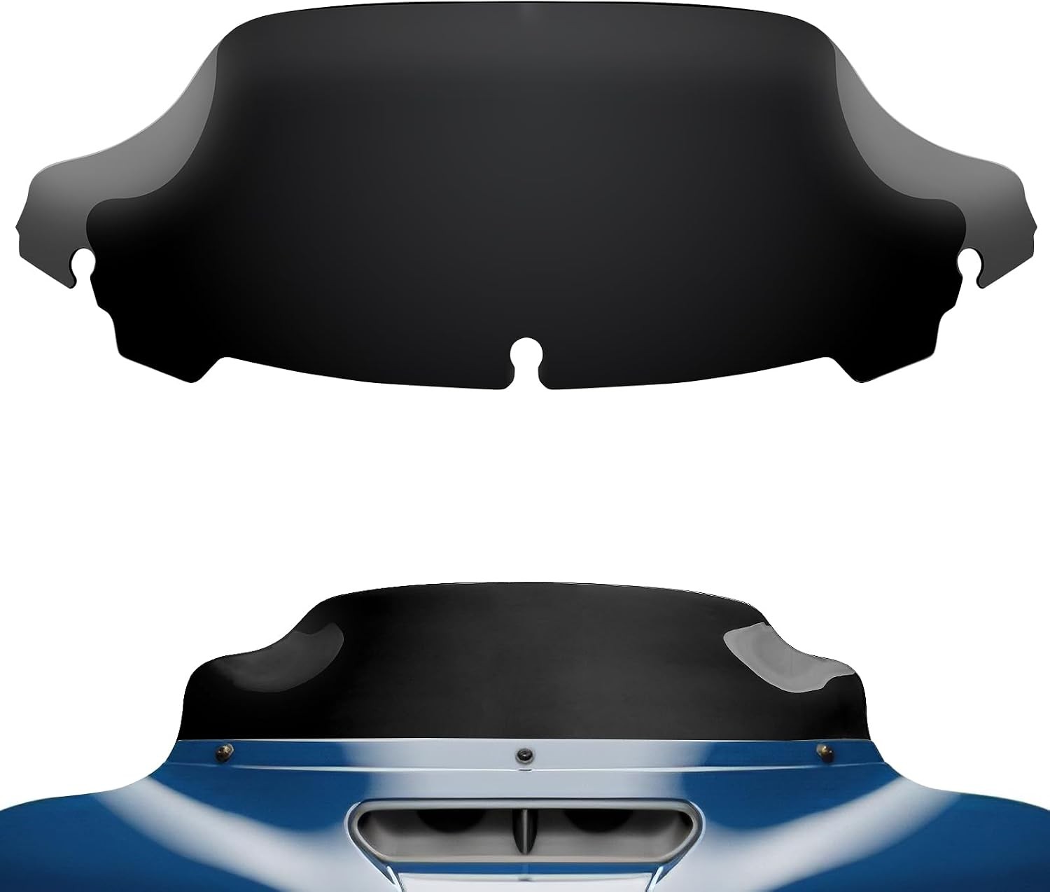 Windshield 7″ Motorcycle Wave Windscreen 2014-2023 Fit for Harley Davidson Touri