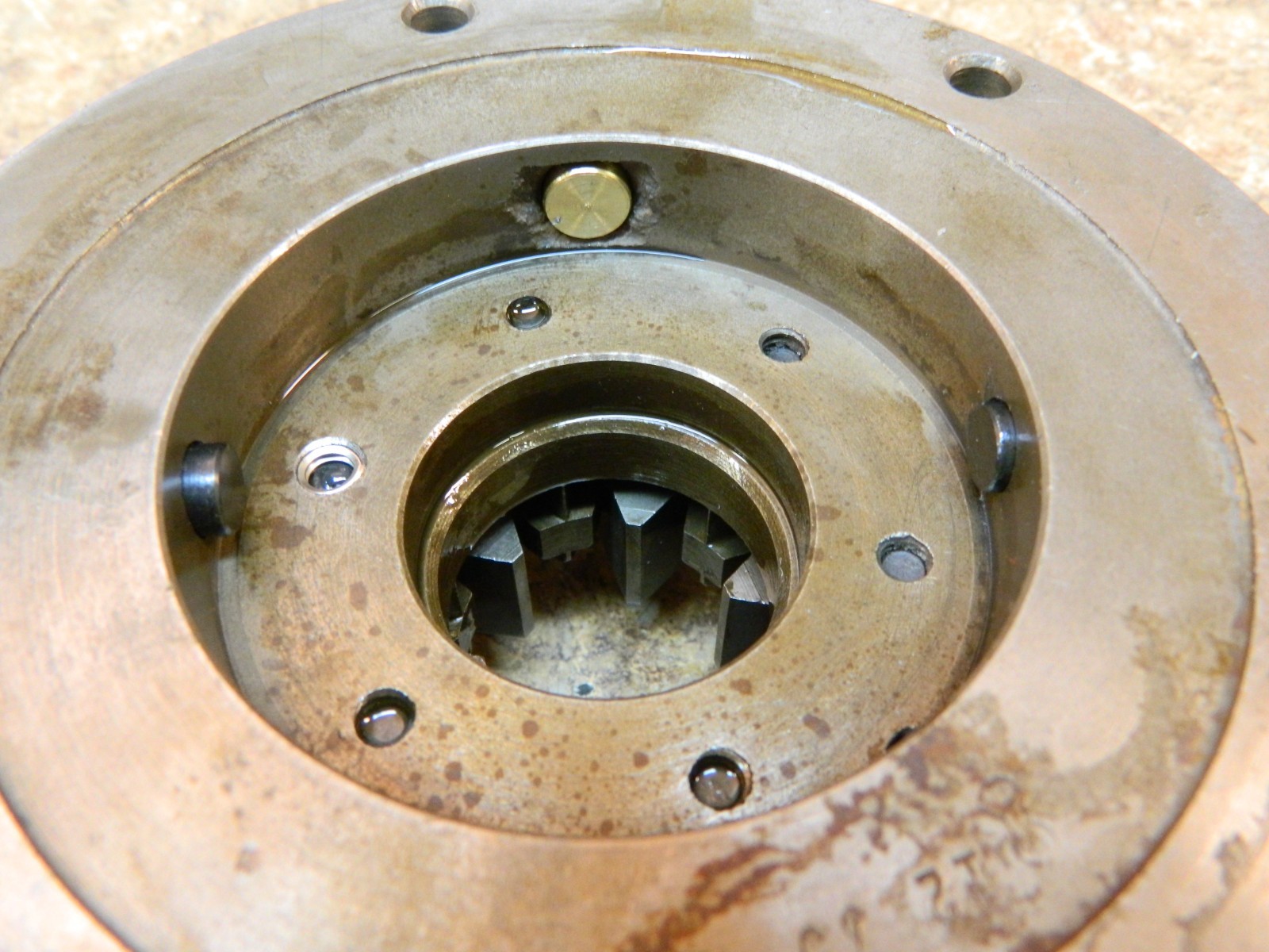 BUCK LATHE CHUCK 3662 6 JAW ADJUST TRU 6″ SOLID JAWS