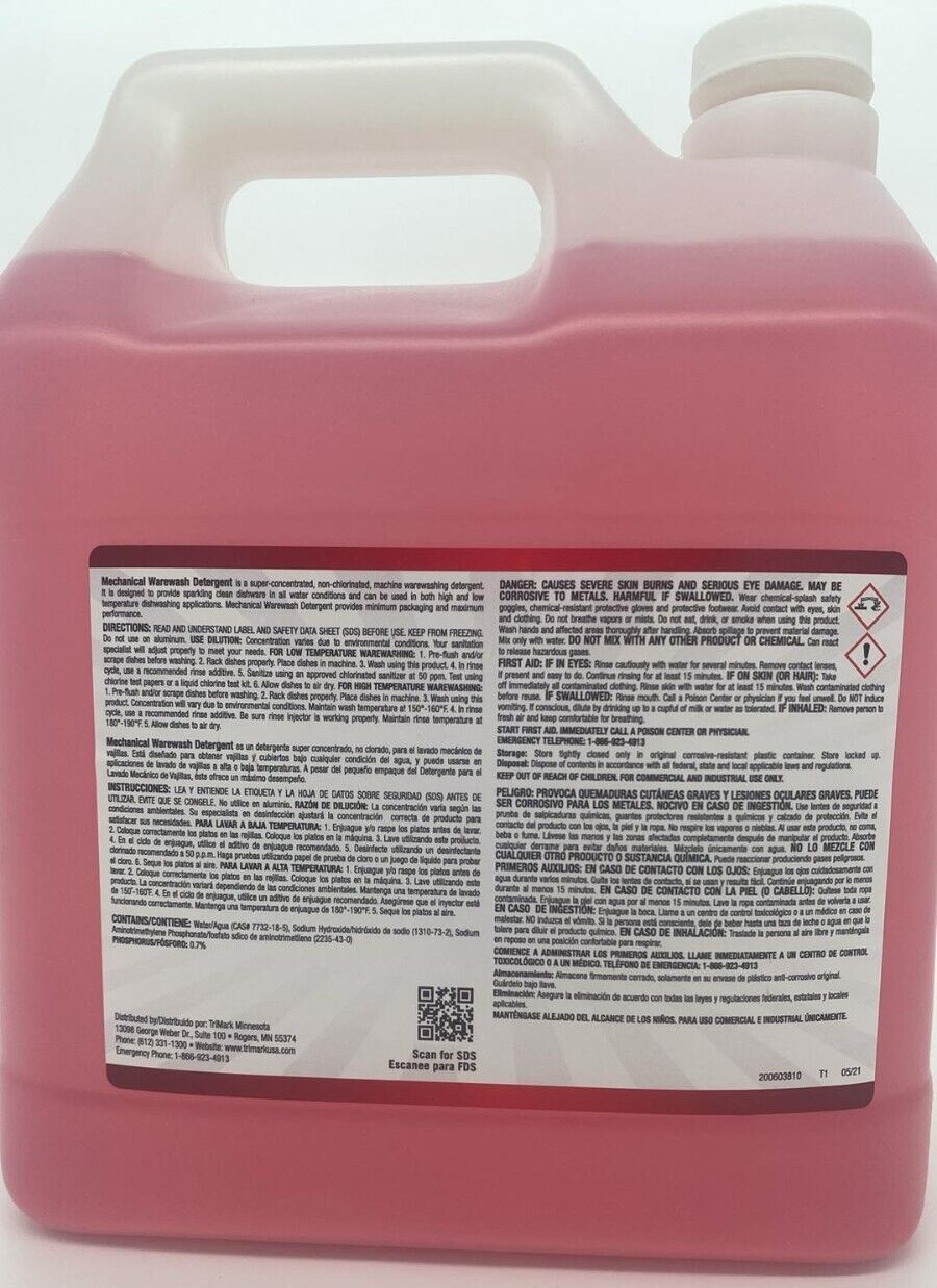 TriMark Mechanical Warewash Detergent