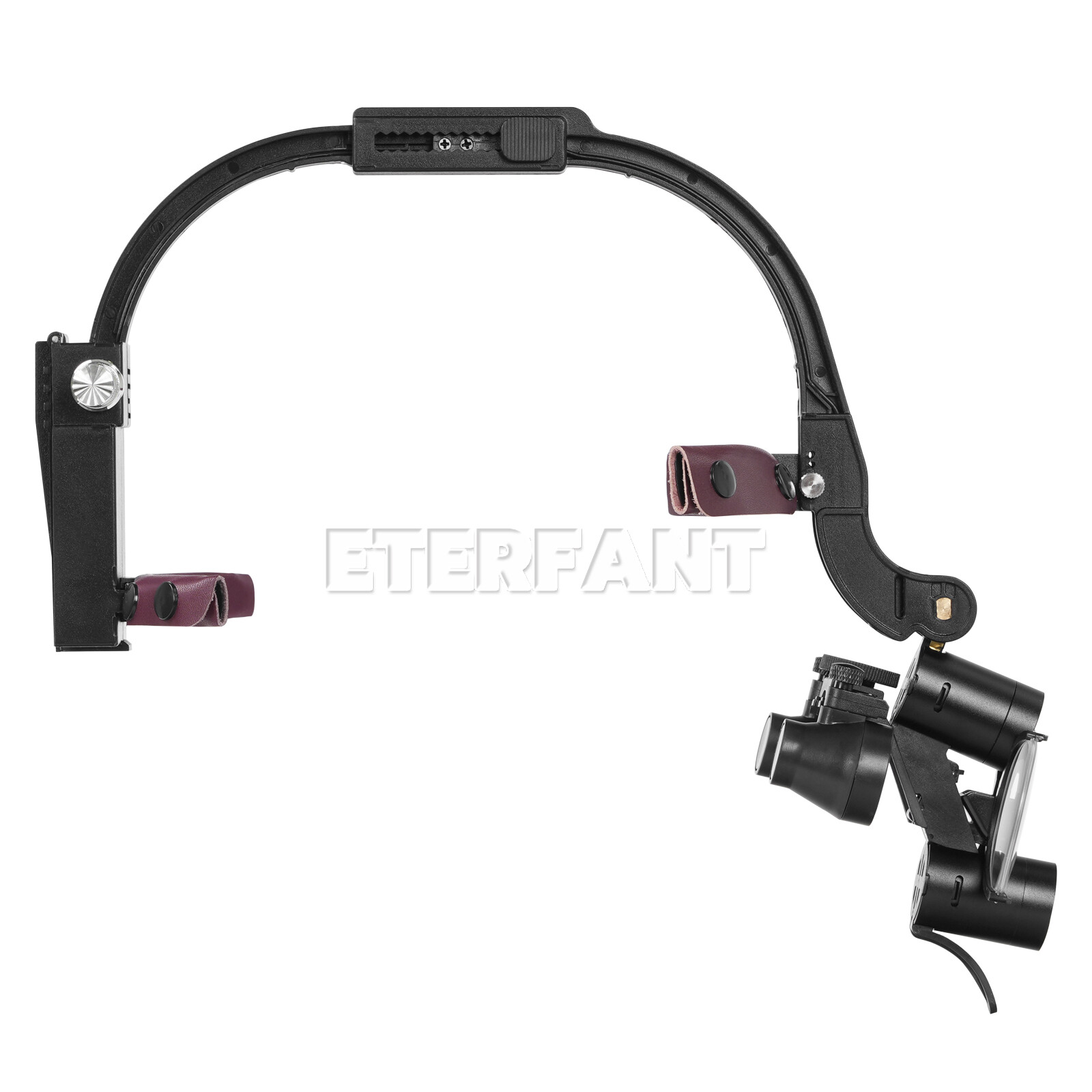 3.5X Dental Surgical Headband Binocular Loupes with 5W LED Head Light 2 Leds