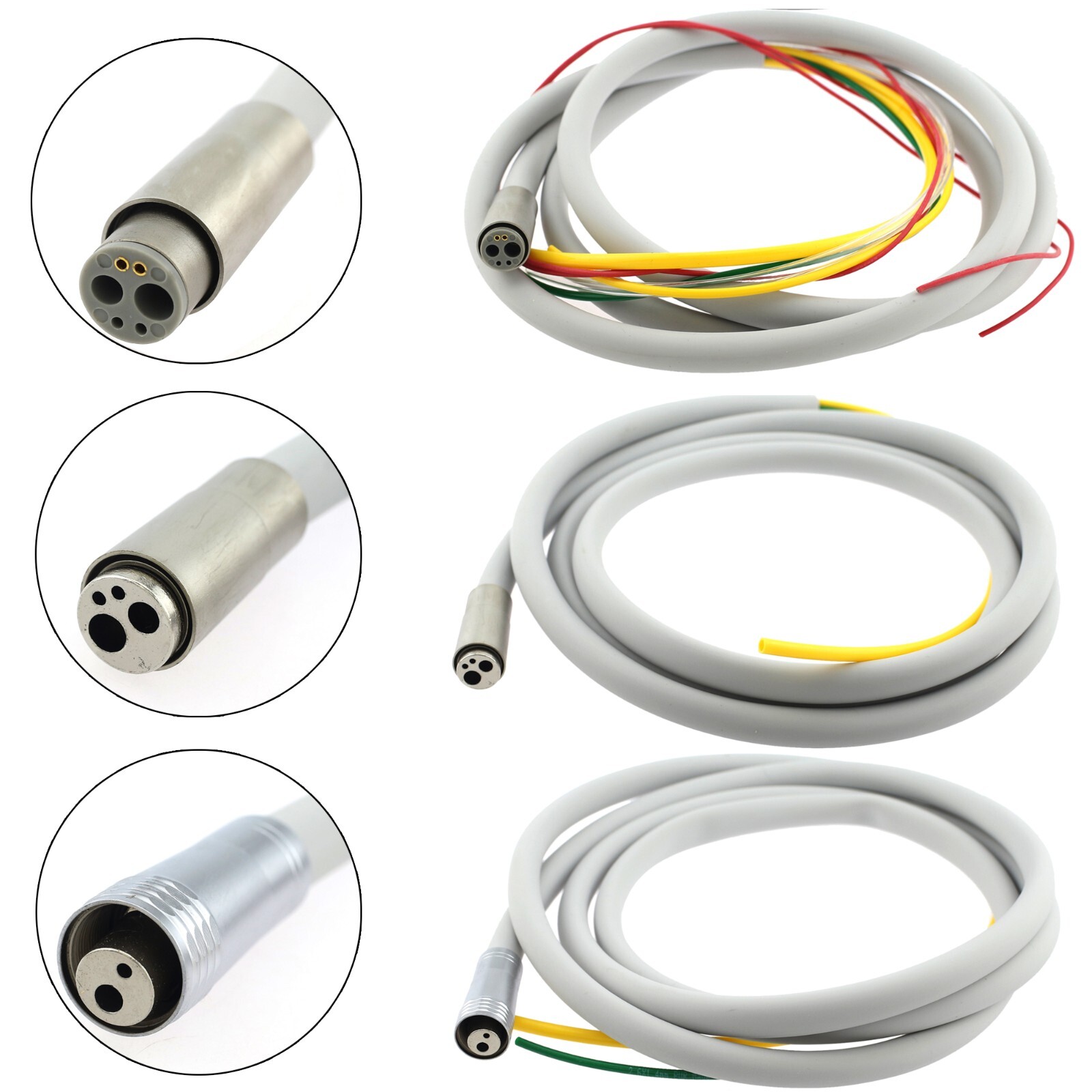 Dental Air Turbine Handpiece Tubing Hose Fiber Optic 6 Hole 4 Hole Borden 2 Hole