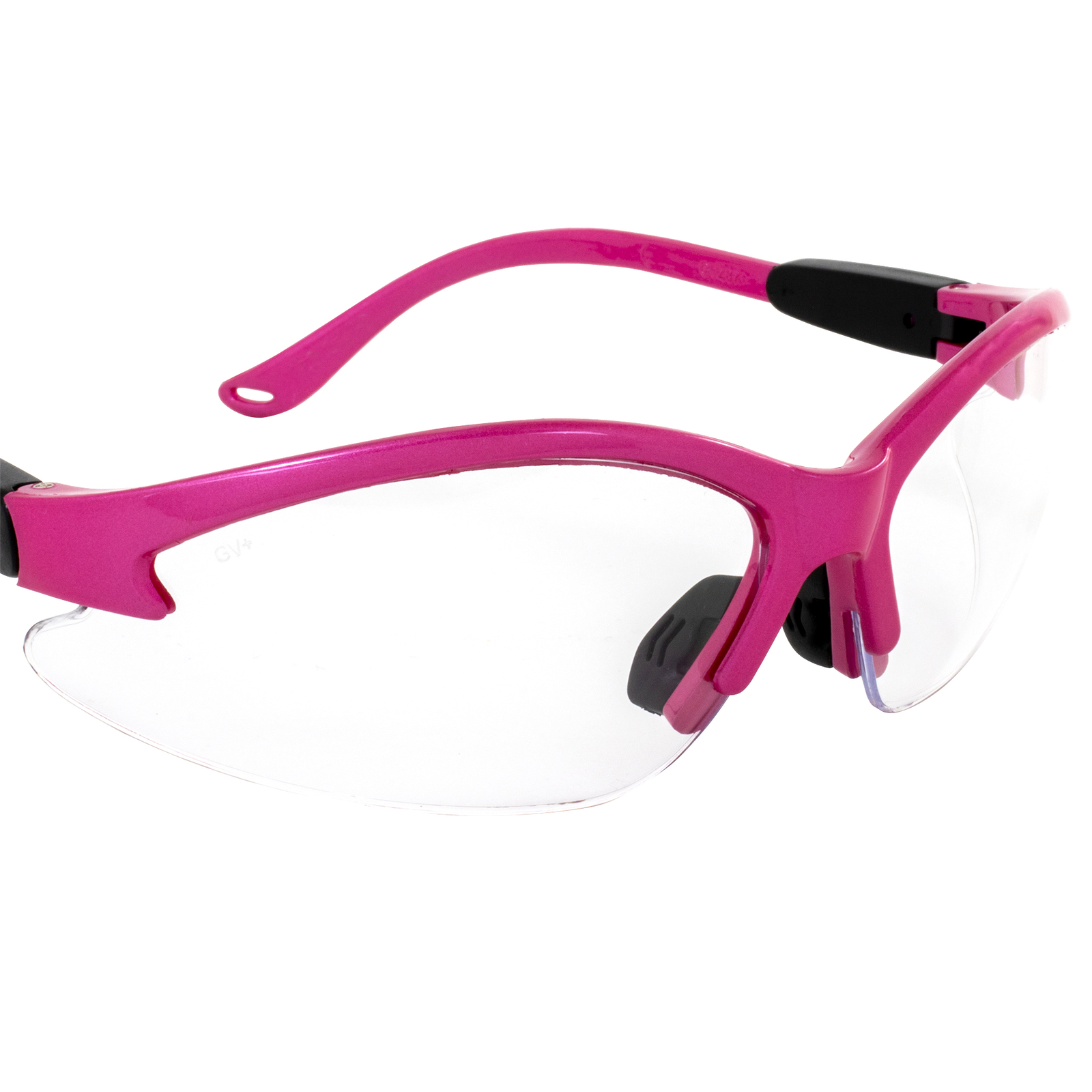 Global Vision Cougar Hot Pink Safety Glasses with Clear Lenses