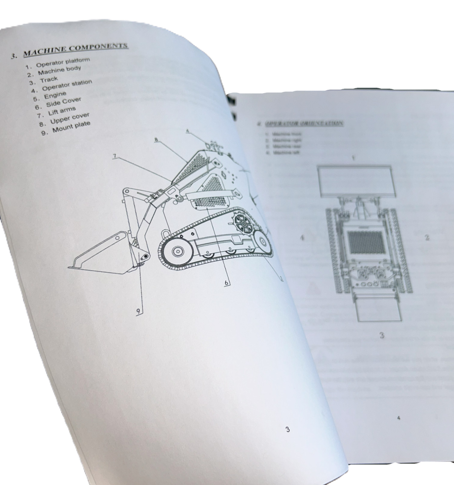 Mini Skid Steer Compact Track Loader 36C Operation & Maintenance Manual