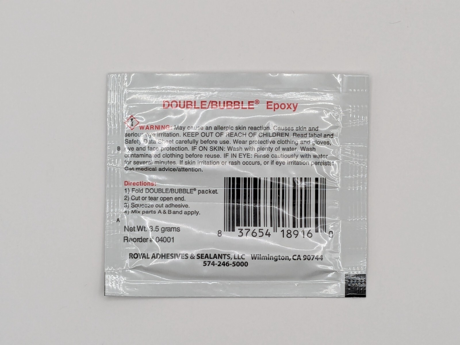 Hardman DOUBLE BUBBLE RED Epoxy 10-Packs 3.5 Gram Per Pack – Exp 02/2027 (w/CoC)