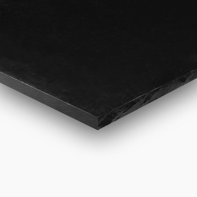 HDPE (High Density Polyethylene) Plastic Sheet 3/4″ x 24″ x 24″ Black Color