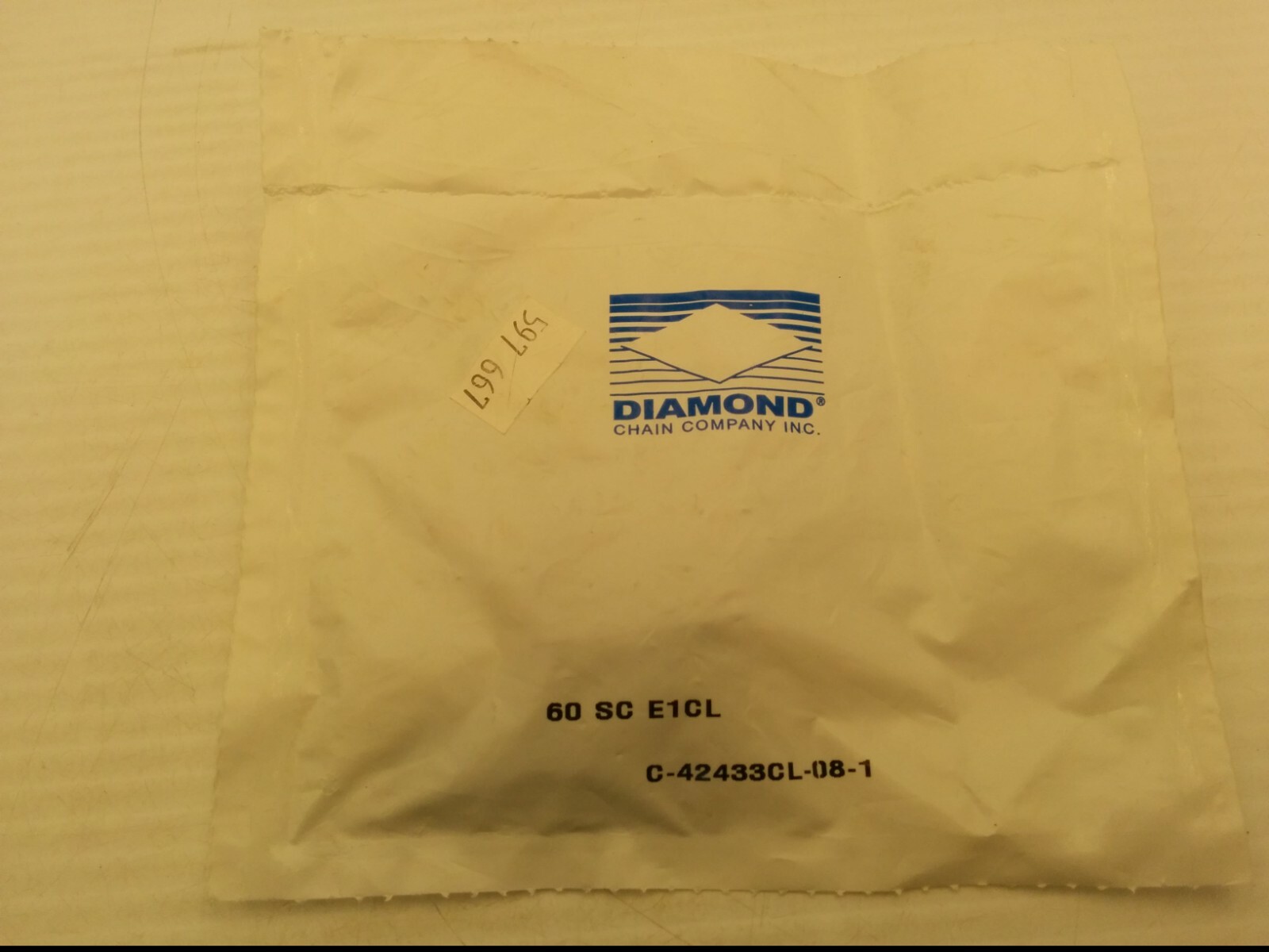 DIAMOND CHAIN CO. DIA C42433CL-08-1 ATTACHMENT CONNECTING LINK, 60 SC E1CL, NIB