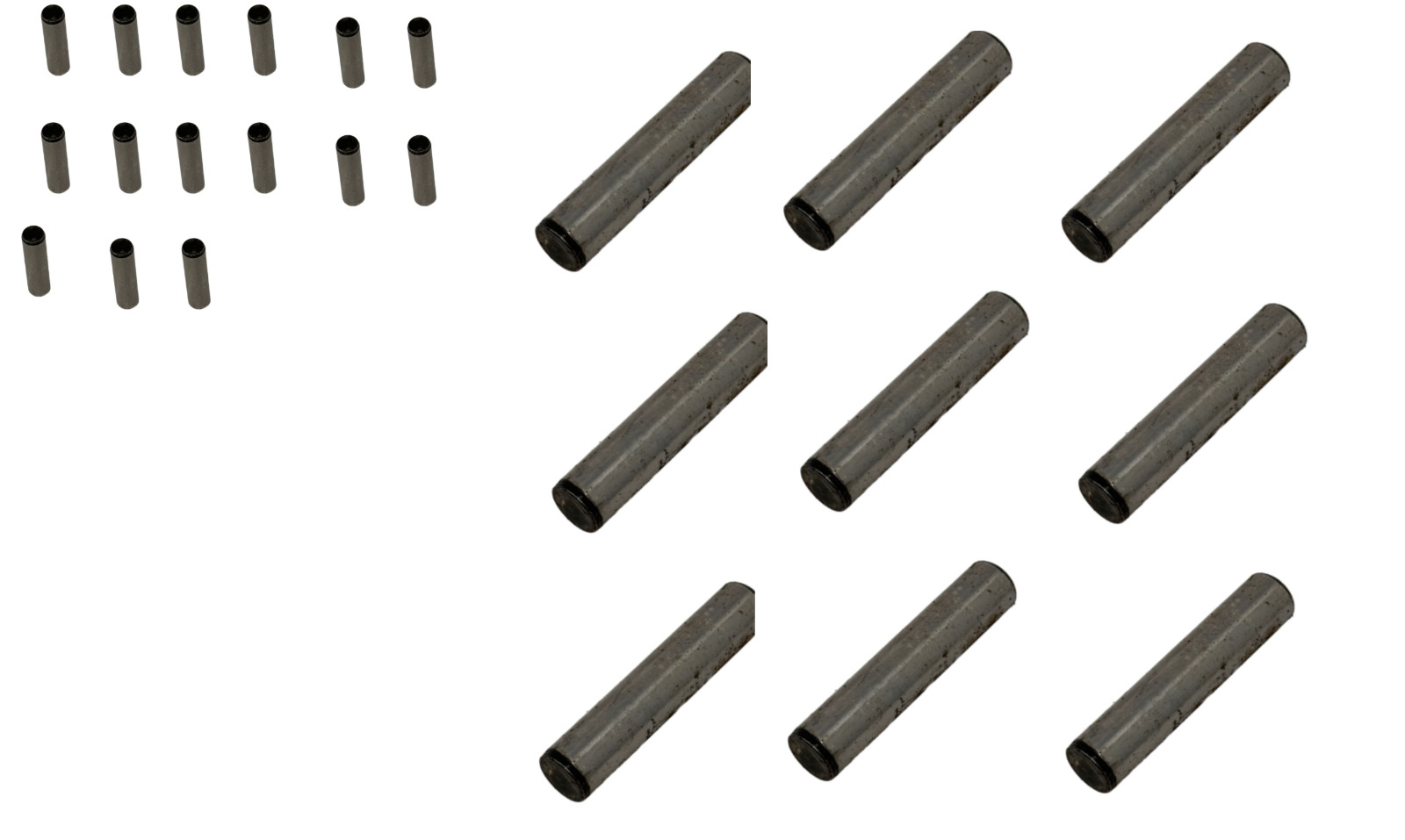 Lot Of 24 – Unbranded Does Not Apply – Dowel Pins 1/3 x 1-1/4 and 0.66 x 3