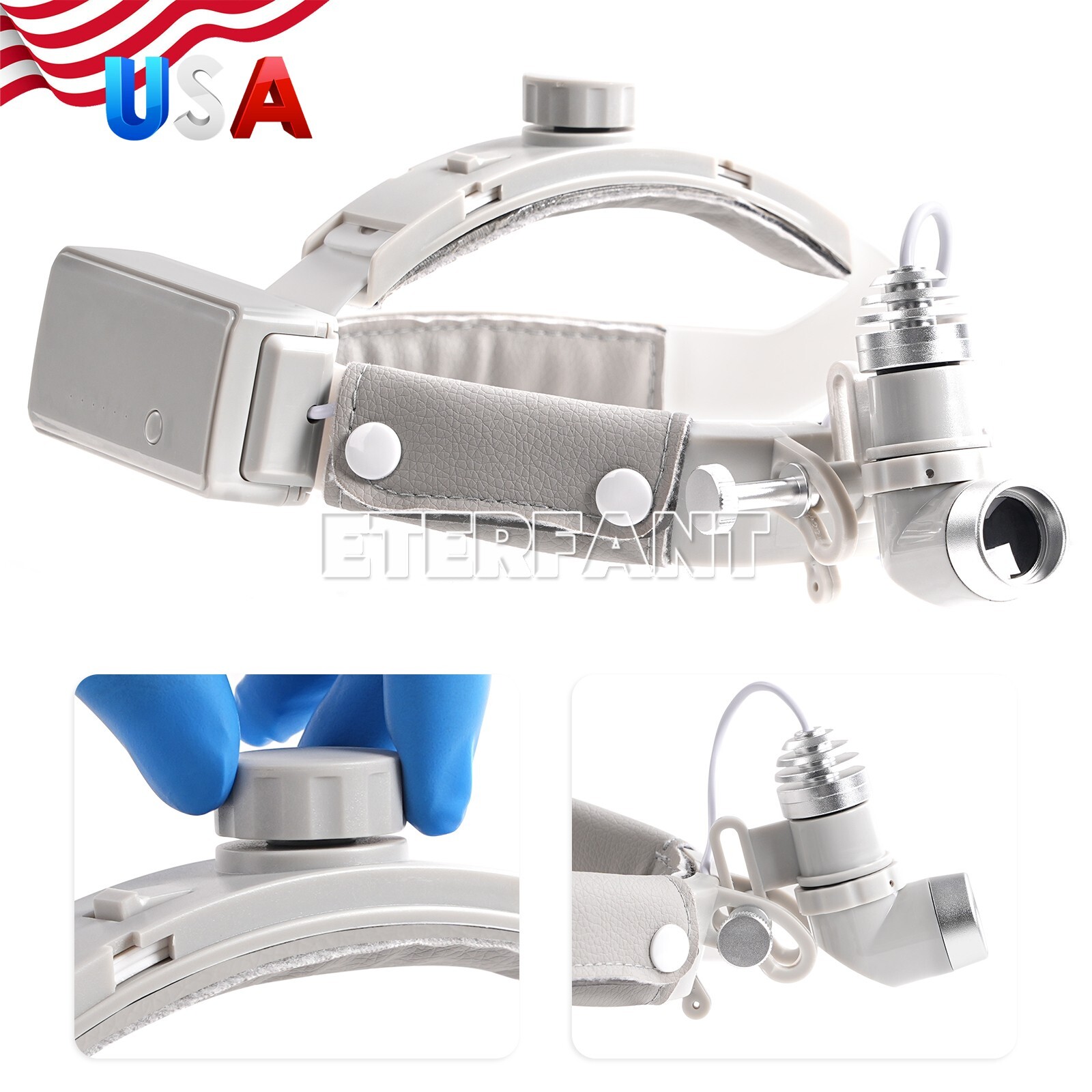 Surgical Headlight for Medical Ent and Dental with 10 Watt Wireless Led Lamp New