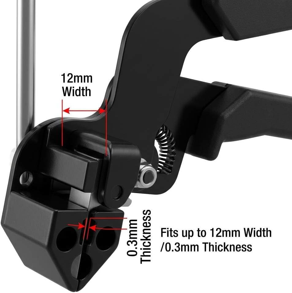 Cable Tie Gun, Stainless Steel Zip Tie Tightener Wrap Tool, Self-locking Metal Z