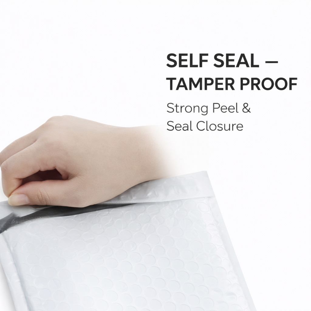 ANY SIZE POLY BUBBLE MAILERS SHIPPING MAILING PADDED BAGS ENVELOPES SELF SEAL