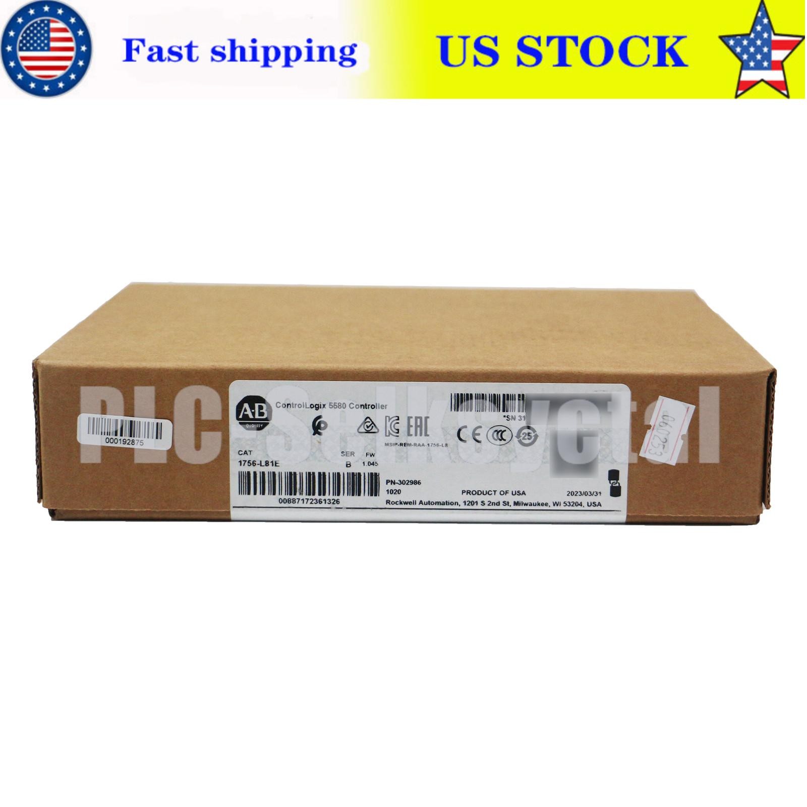 Allen-Bradley 1756-L81E AB SER B ControlLogix 5580 Controller NEW Factory Sealed