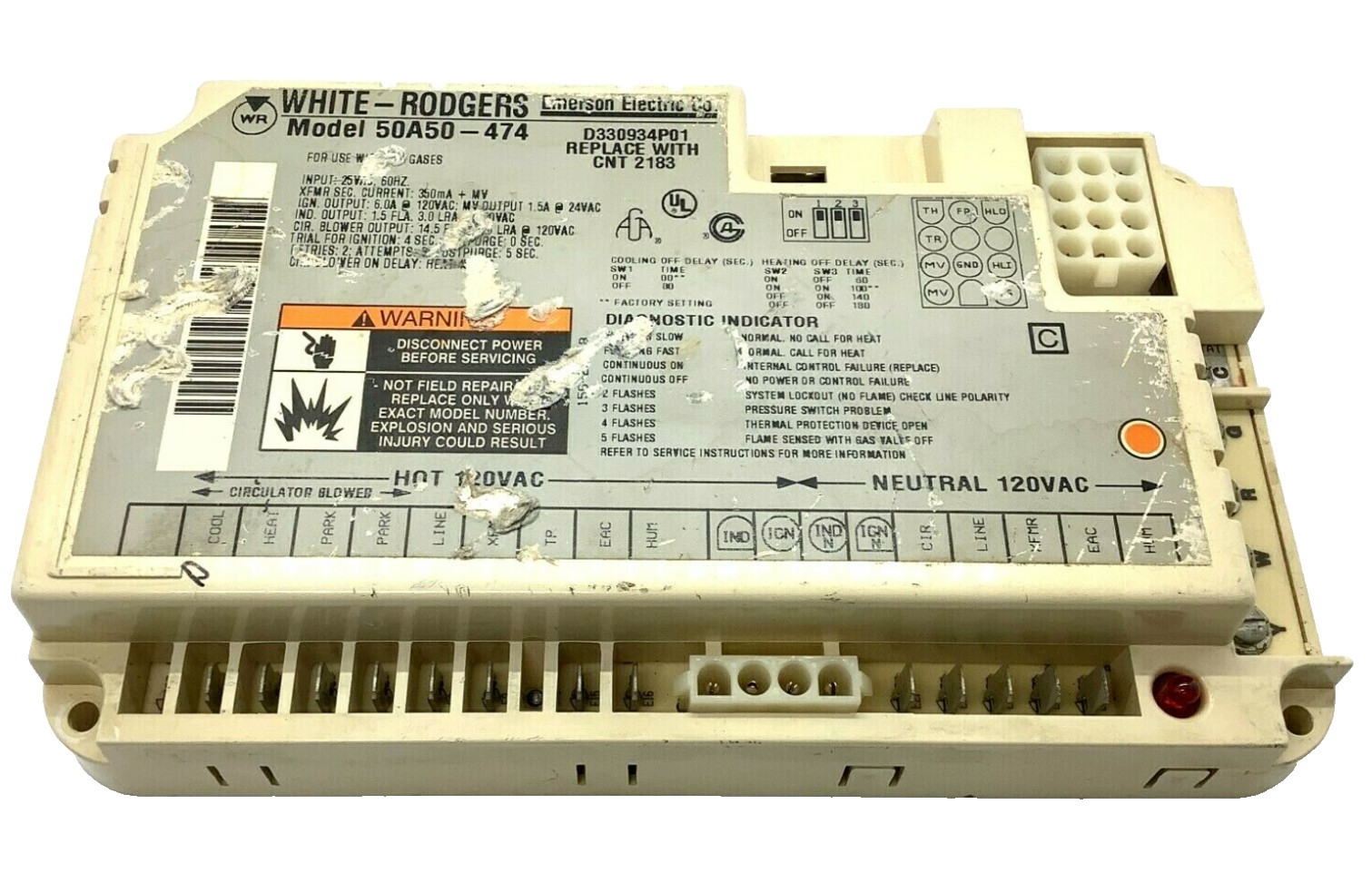GUARANTEED WORKING TESTED 50A50-474 Control Board OEM TRANE D330934P01 CNT2183