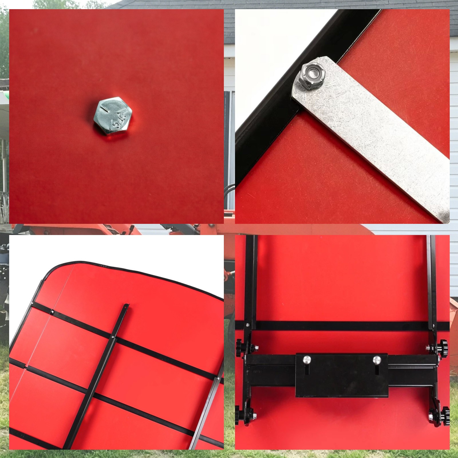Red Canopy For 52″ X 52″ Equipped Tractors & Mowers W/2″x 2″ or 2″ x 3″ROPS