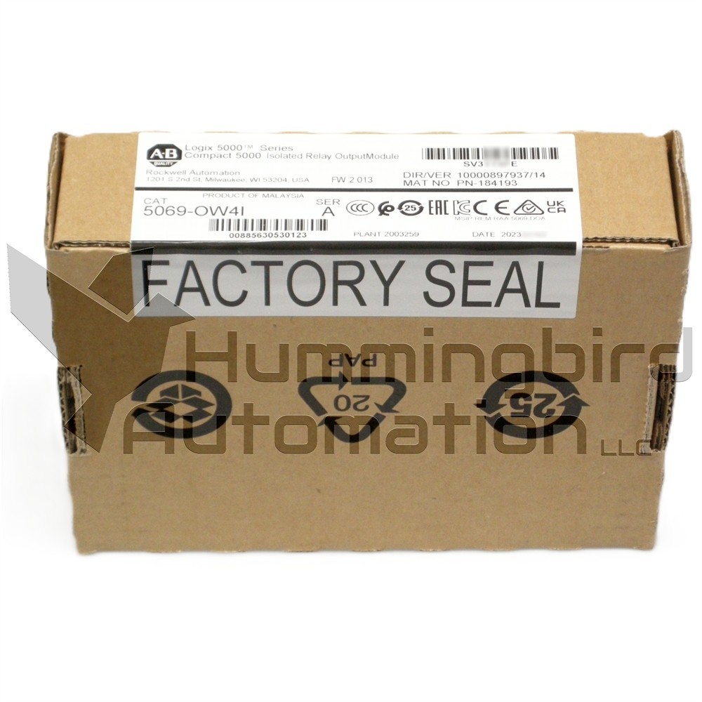 2022 SEALED Allen Bradley 5069-IB8S /A Compact 5000 24V DC Safety Input Surplus