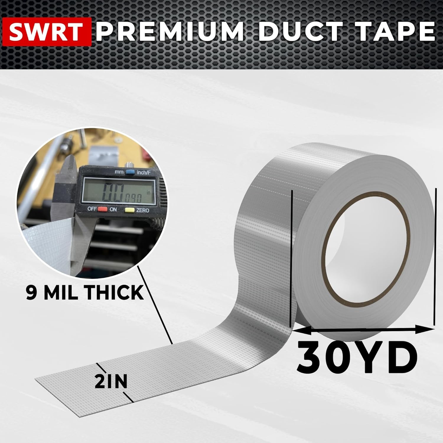 24-Pack Silver Heavy Duty Duct Tape Strong Adhesive, 2 Inch x 720 Yd Duct