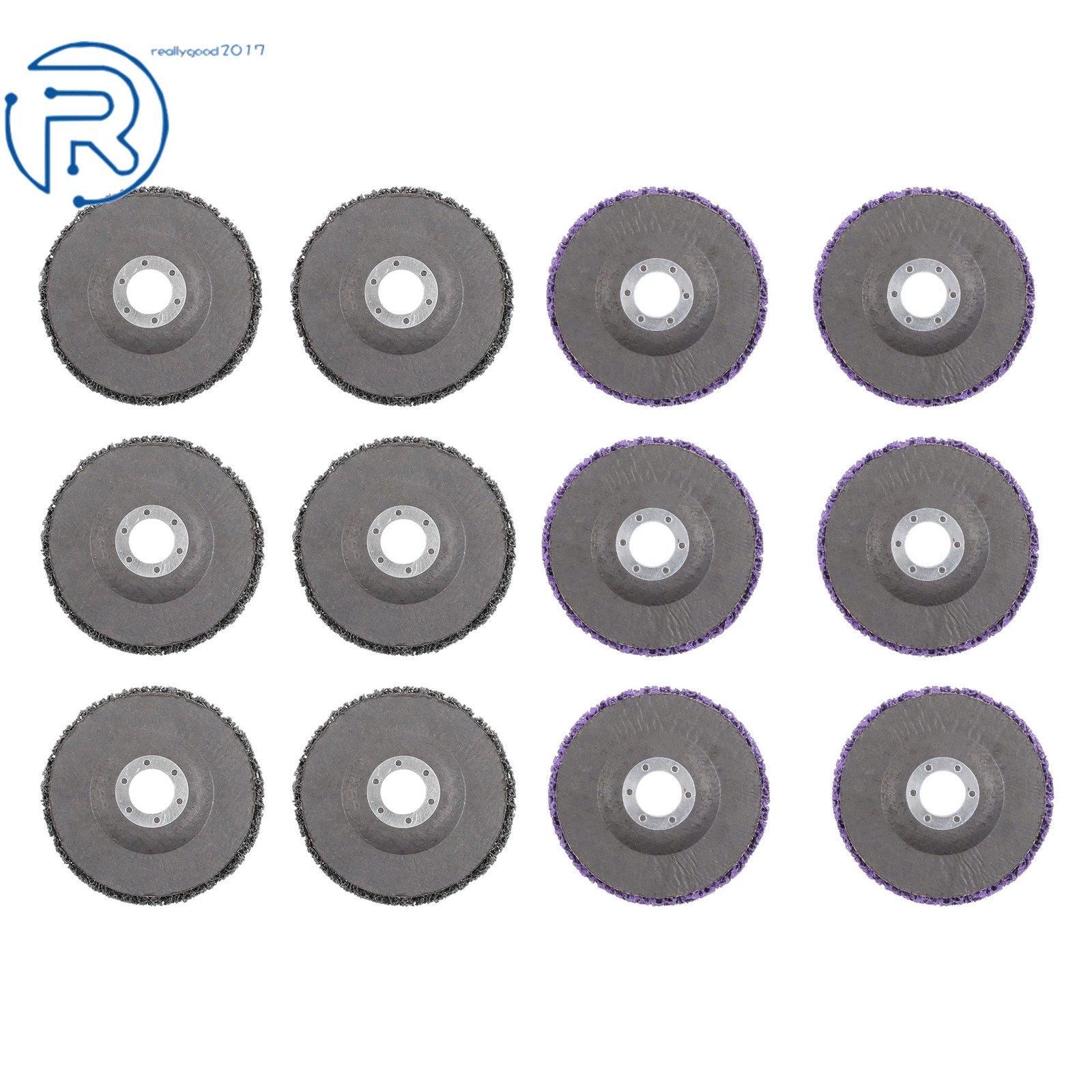 For Angle Grinder 12 Pack Paint Stripping Disc Set 4-1/2’Inch Remover Wheel