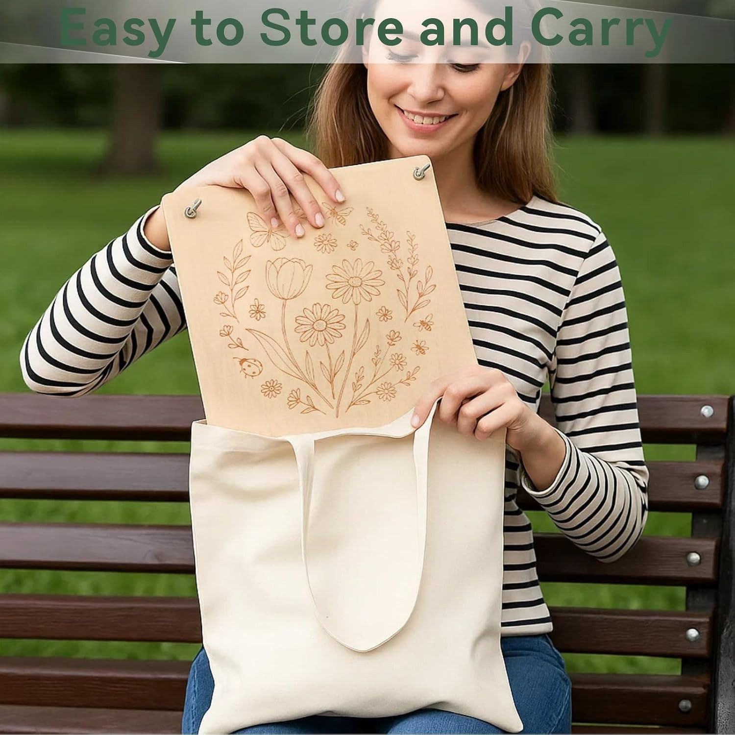 Flower Press Kit for Adults, 11″ X 11″ Large Wooden 10-Layer Press for DIY Flora