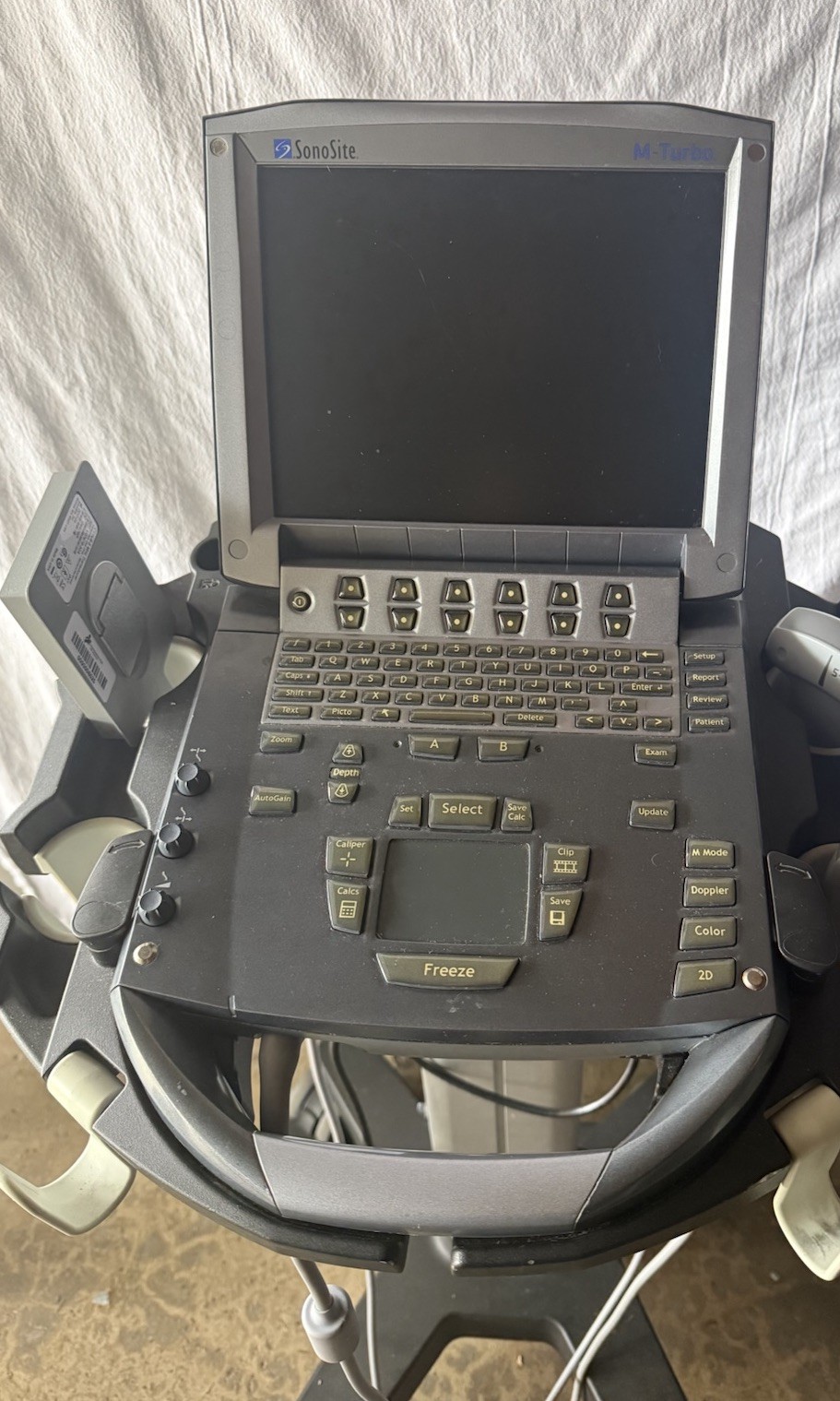 SonoSite M-turbo Portable Vet Ultrasound w/ C11x & P21x Transducer Probe