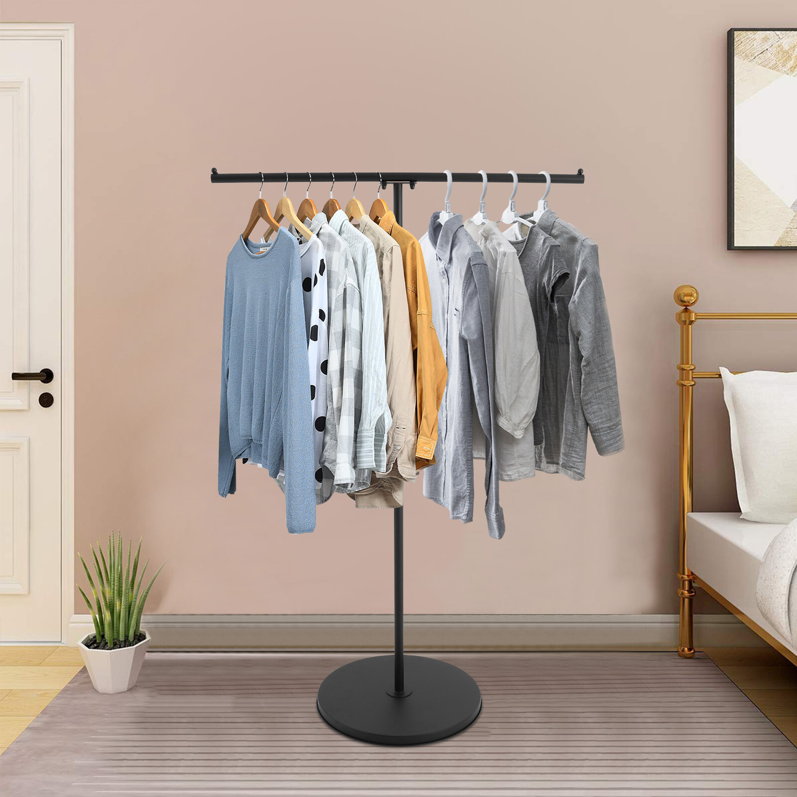 Clothes Rack, Clothing Display Rack, Floor-standing Garment Display Rack