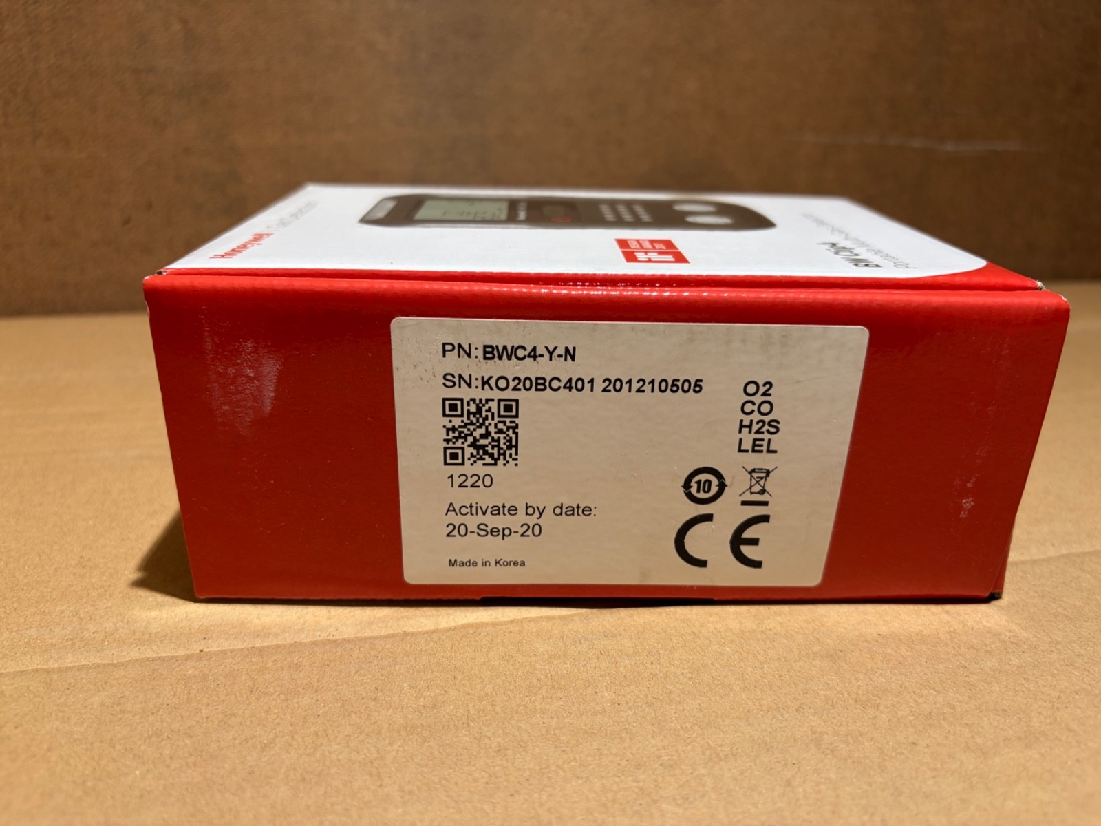 Honeywell BW Clip4 Multi-Gas Detector O2 CO H2S LEL Yellow BWC4-Y-N NOS