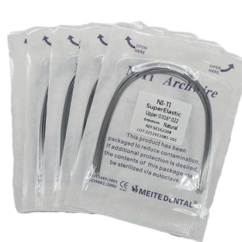 10 Packs Dental Orthodontic Super Elastic Niti Arch Wires Rectangular Natural