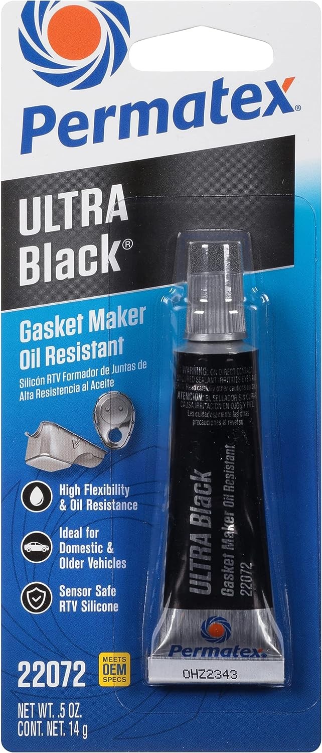 Permatex ULTRA BLACK Maximum Oil Resistance RTV Silicone Gasket Maker – 1EA
