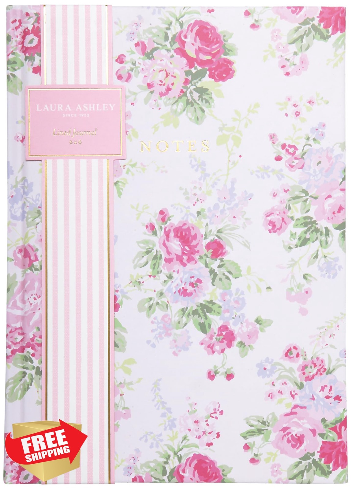 Laura Ashley Journal Hot Pink 6×8