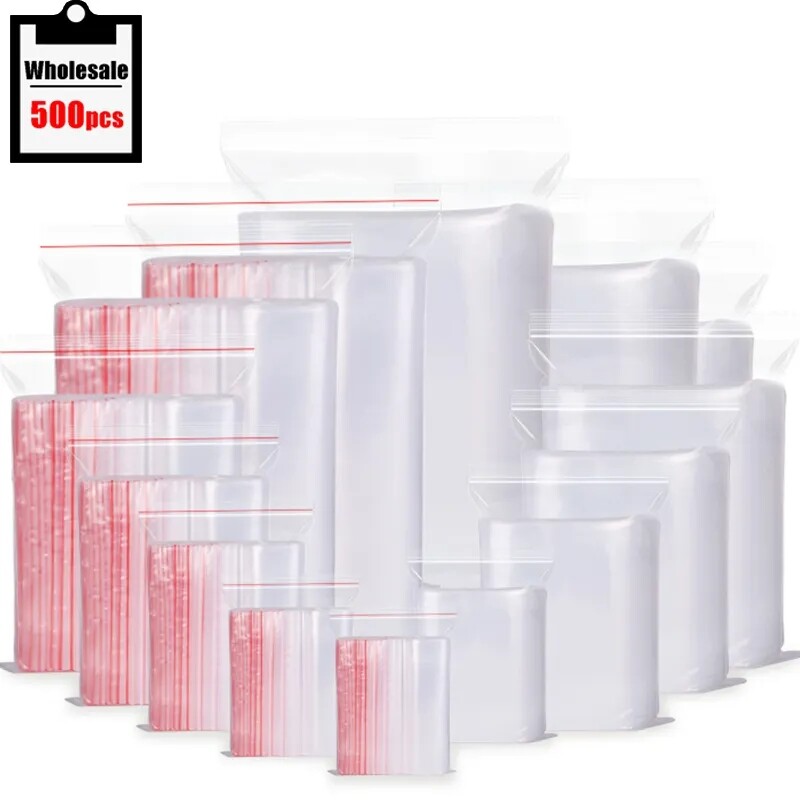 Grip Seal Bags Self Resealable Grip Poly Plastic Clear Zip Lock MIX 2 Mil 2ML