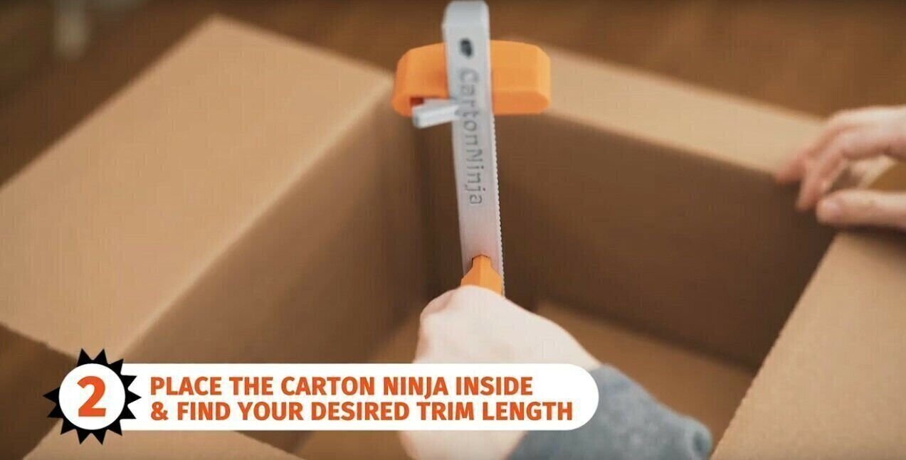 New! Patented Carton Ninja Lightweight 6″ Box Sizer Reducer Tool