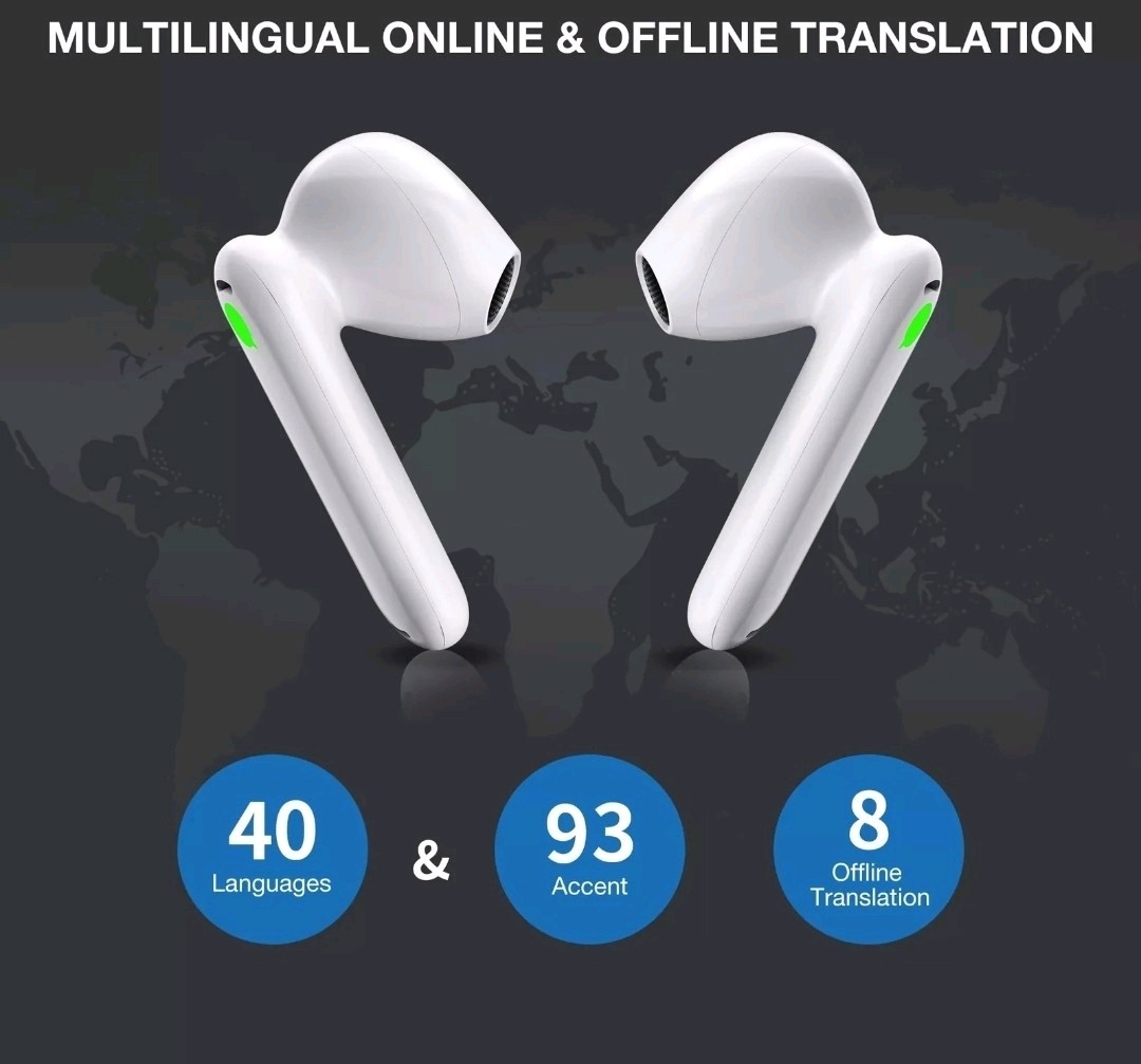 Timekettle WT2 Edge Real-Time Translator Earbuds, 40 Online / 8 Offline lanuages