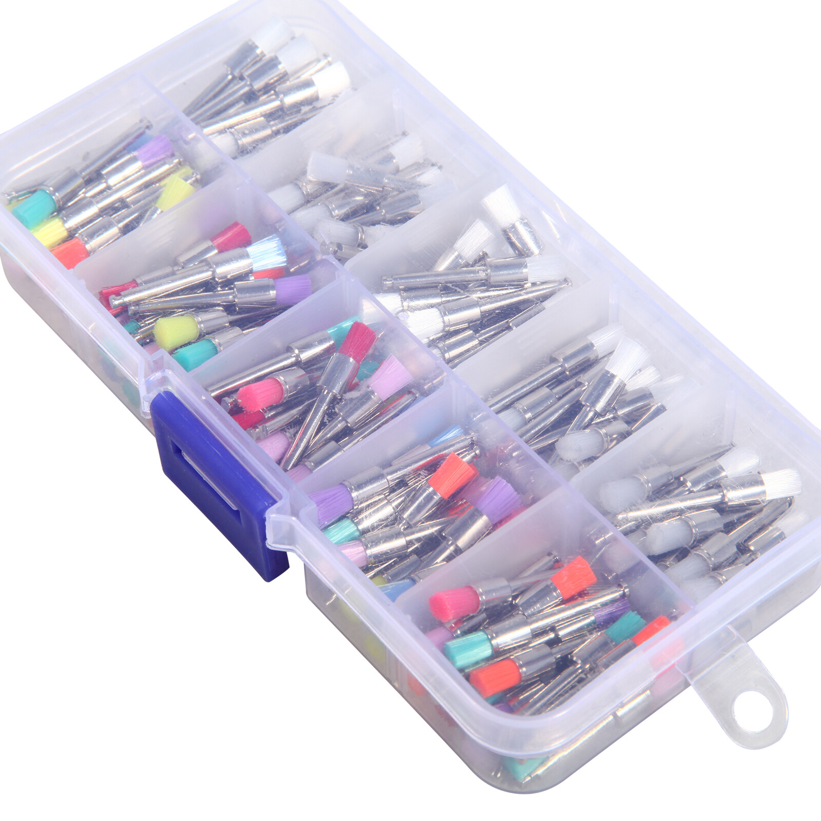 200 pcs Dental Teeth Prophy Brushes Polishing Tapered Latch Type Mixed 2.35mm po