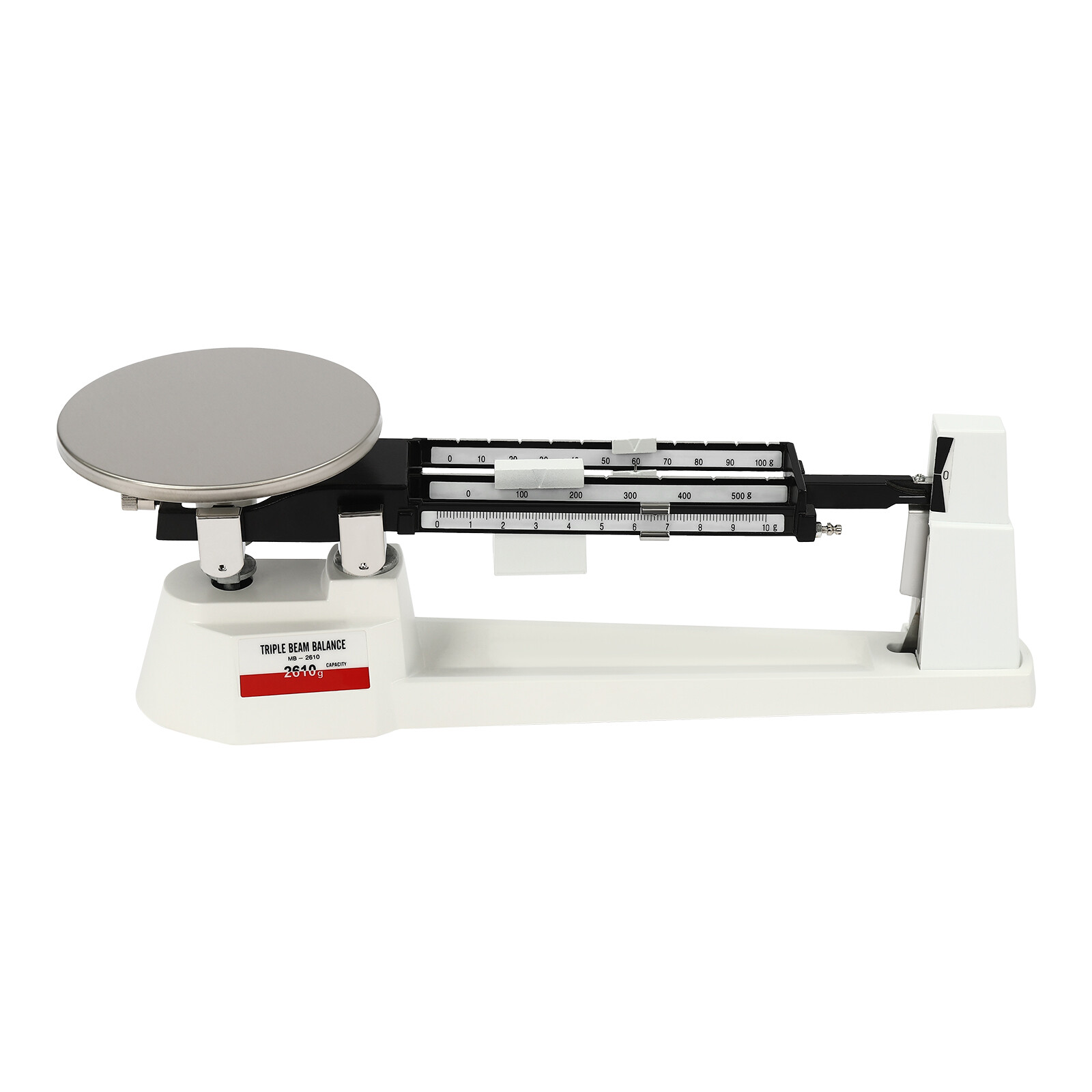 Lab Triple Beam Balance Scale 2610G x 0.1g Stainless Steel Retro Lightweight
