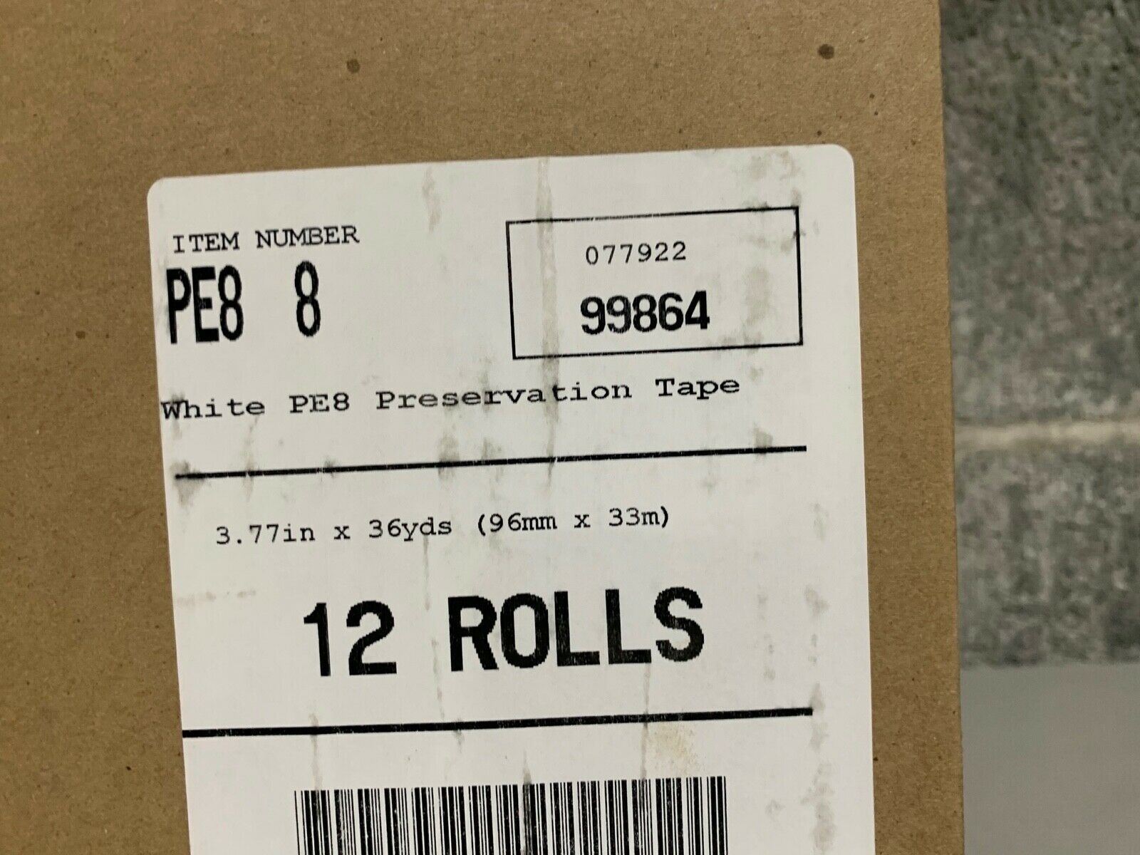 TWO (2) Intertape IPG White Polyethylene Tape PE8 3.77″x36yds Marine Hull Wrap