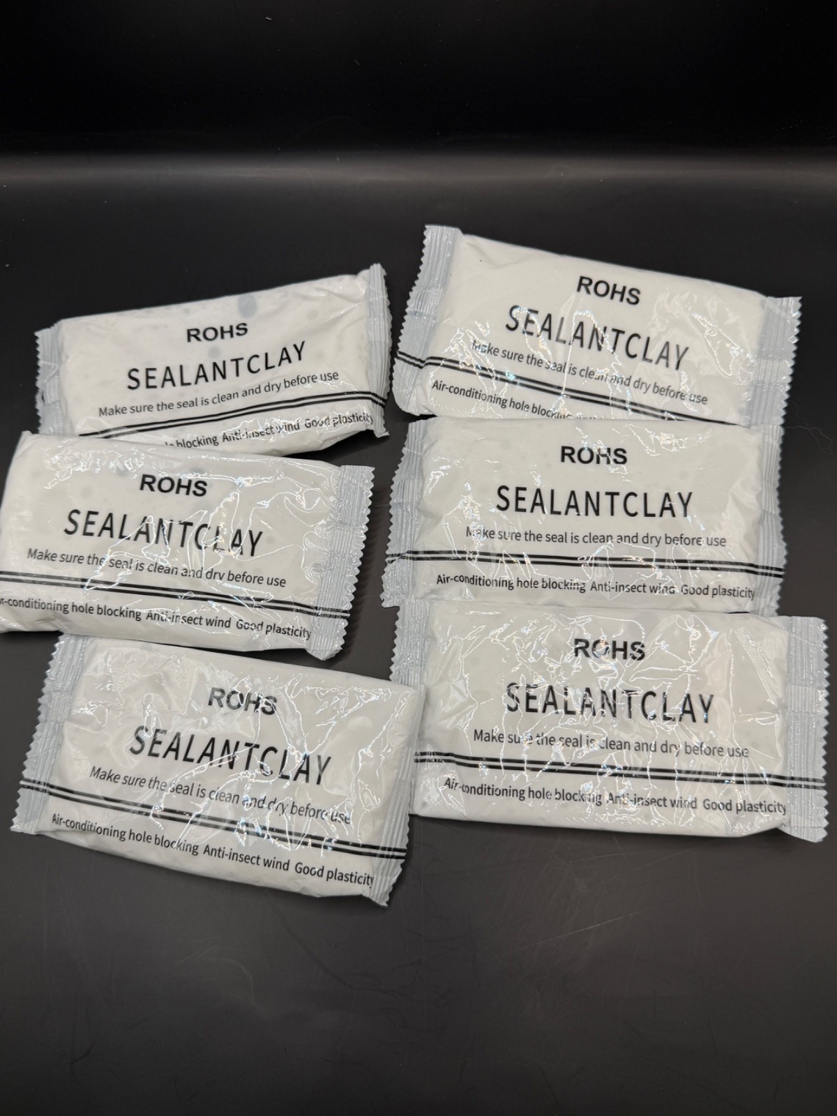 ROhS Sealant Clay Hole Blocking, Anti-insects With Good Plasticity (Lot Of 6)