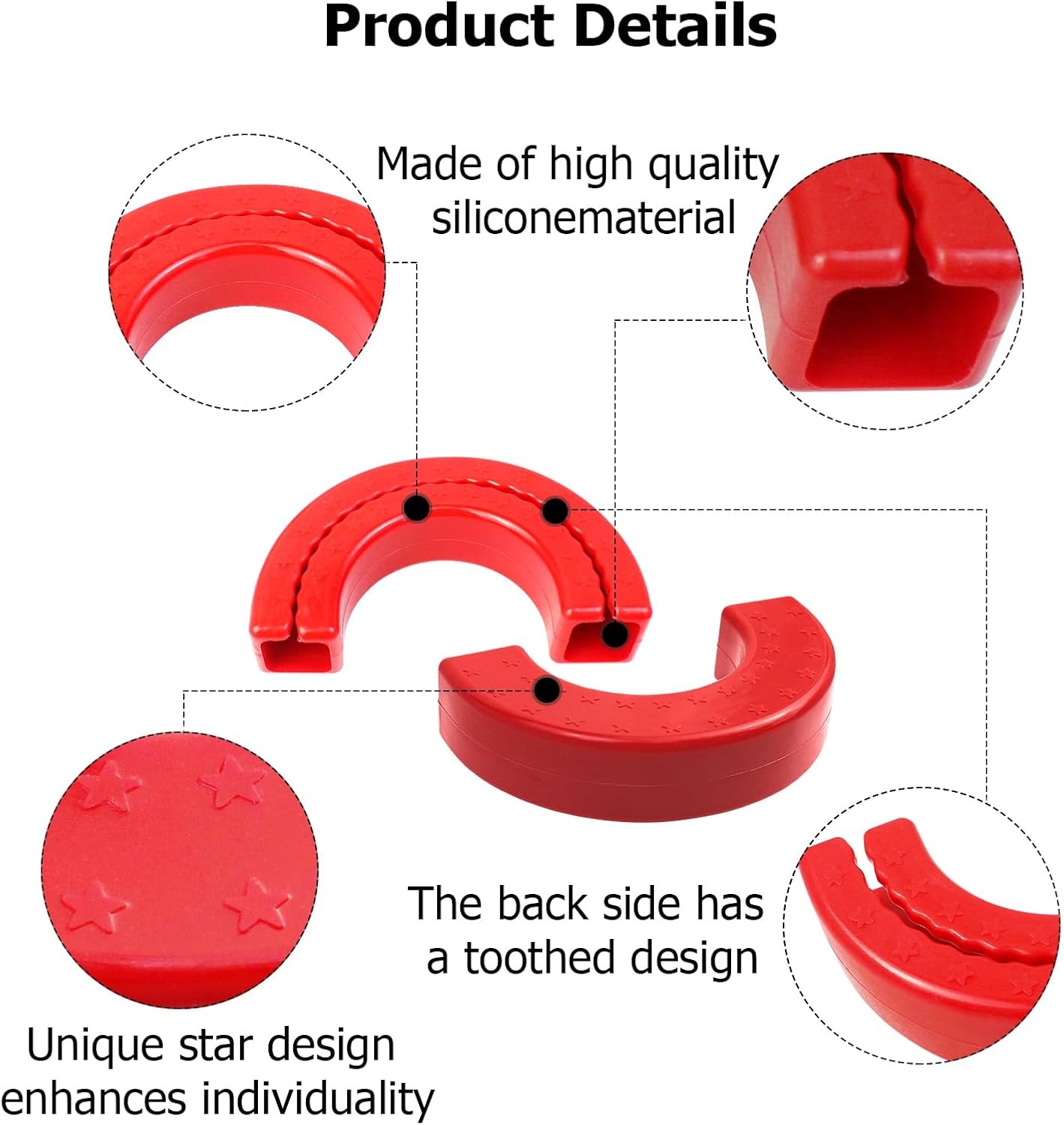 Peleus Tow Hook Covers for Chevy Silverado For 2007+, Red