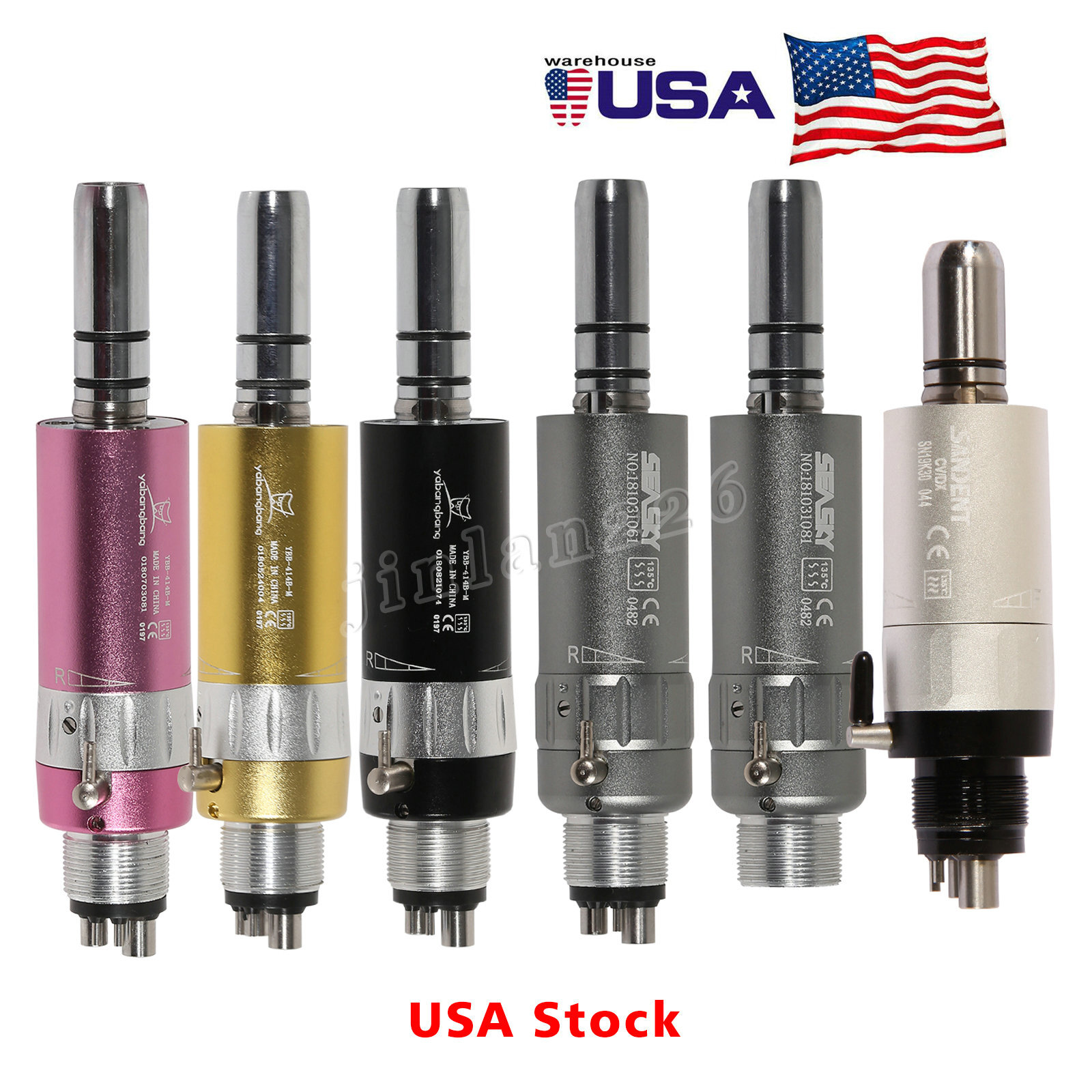 Dental Slow Low Speed E type Air Motor 2/4-Hole Micromotor Handpiece NSK Style