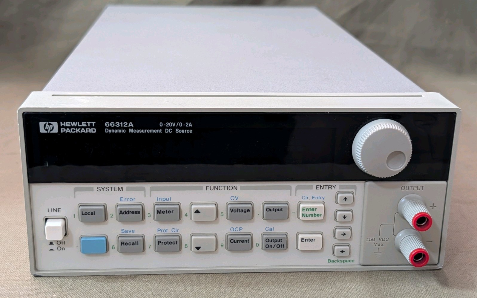 HP/Agilent 66312A Dynamic Measurement DC Source – 20V 2A 40W – Good Condition!