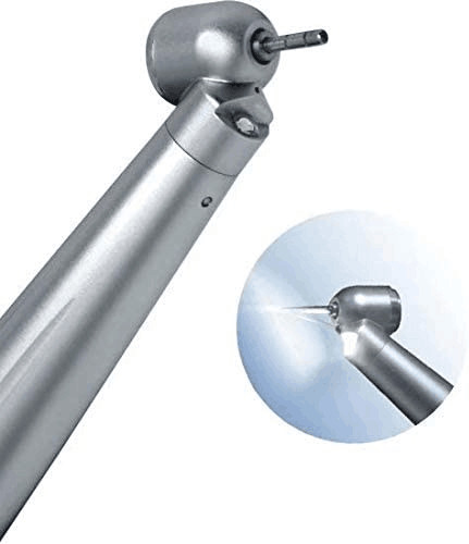 Dental 45 Degree LED Fiber Optic High Speed Handpiece 2 Hole / 4 Hole US STOCK