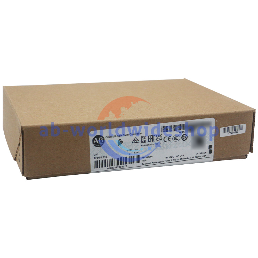 NEW Allen Bradley1756-L81E ControlLogix 5580 Controller with 3 MB User Memory