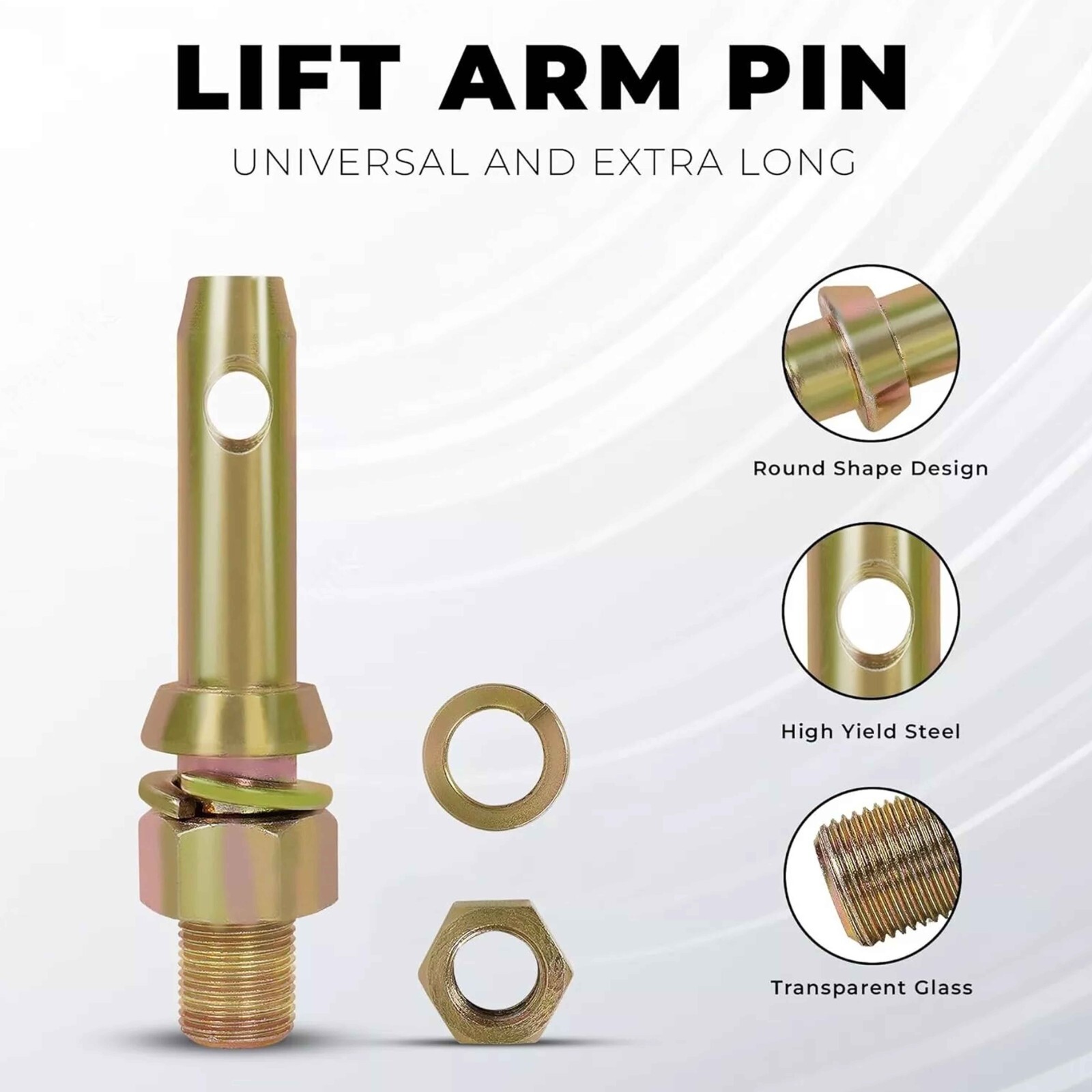 5-1/2″ Cat 1 Hitch Pins | Heavy-Duty Forged 3-Pack for Tractors