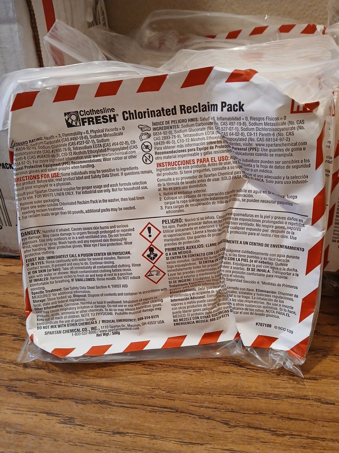 Spartan Clothesline Fresh 500 Grams Chlorinated Reclaim Pack R1 (Box of 10)