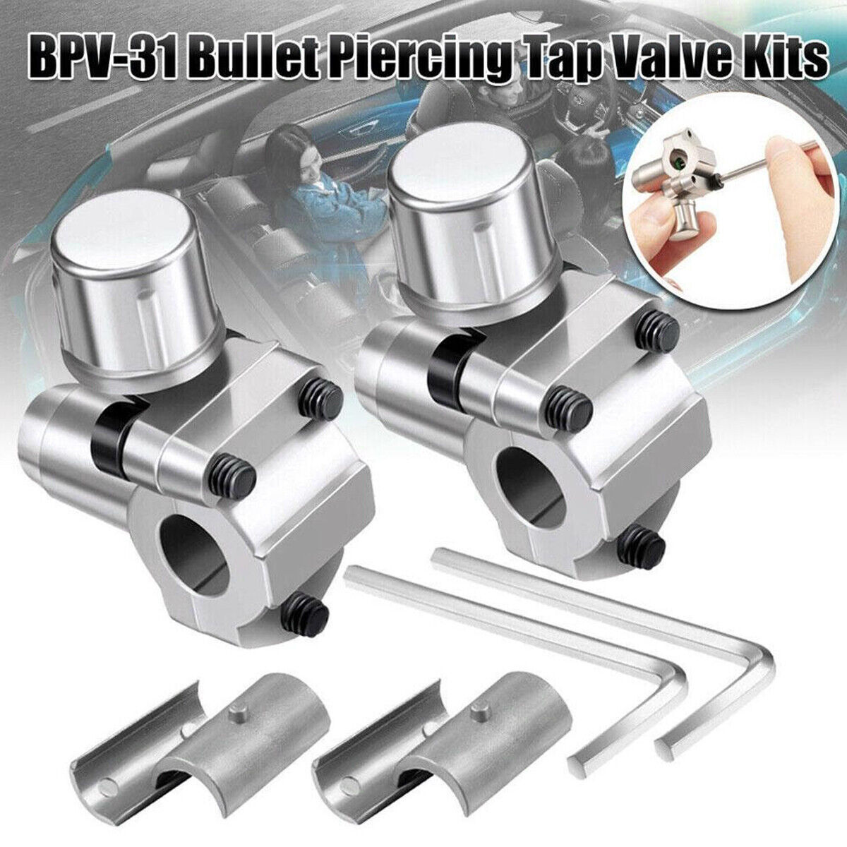 4/8/12/16/20X BPV31 Bullet Piercing Valve Kit For A/C Refrigeration Lines NEW
